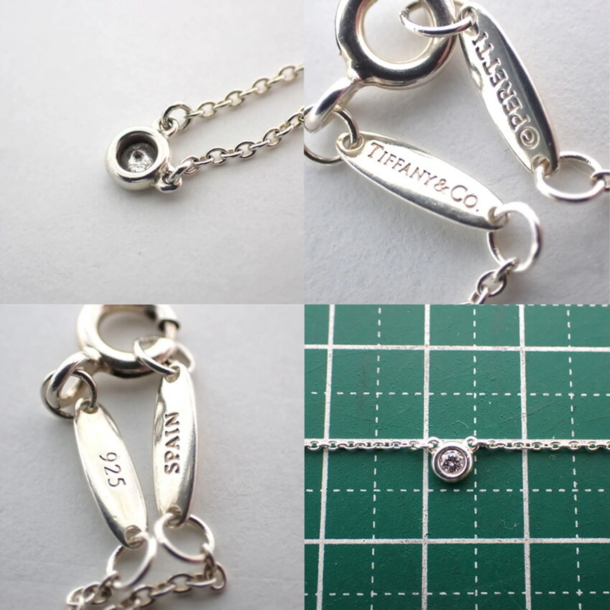 Elsa Peretti Diamonds By The Yard Pendant Necklace Sterling Silver and Diamond - Image 9