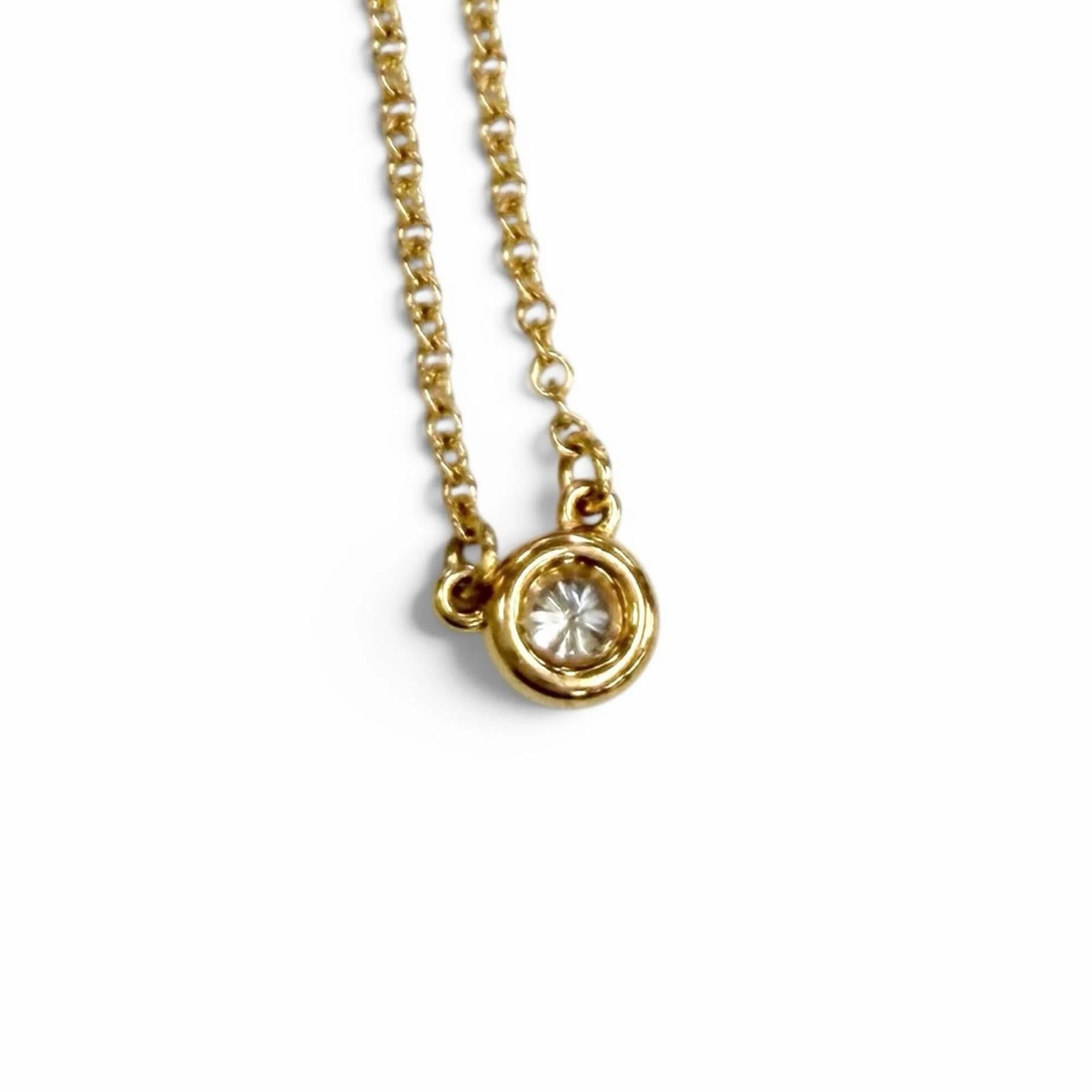 Elsa Peretti Pendant Necklace 18K Rose Gold 46mm - Image 2