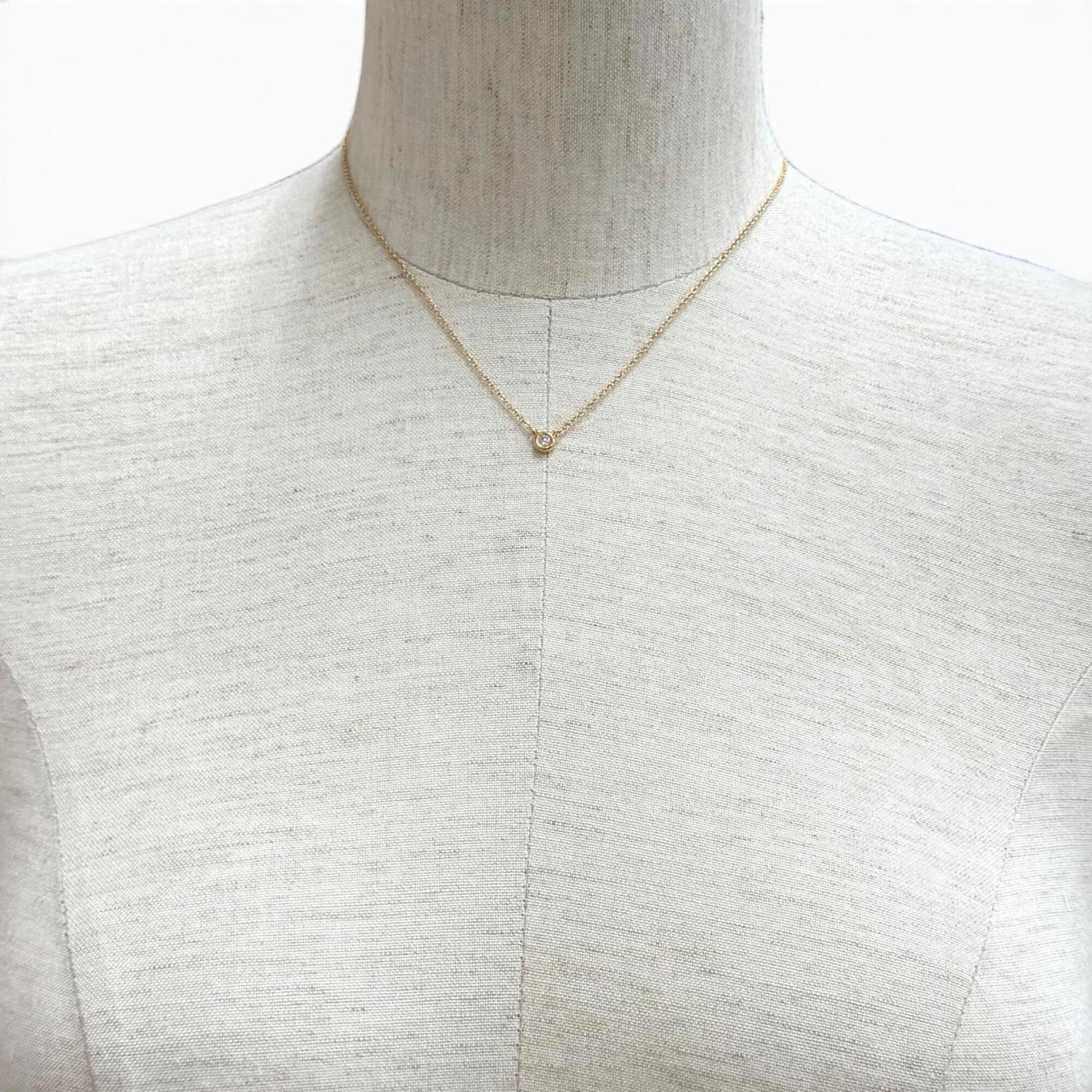 Elsa Peretti Pendant Necklace 18K Rose Gold 46mm - Image 3