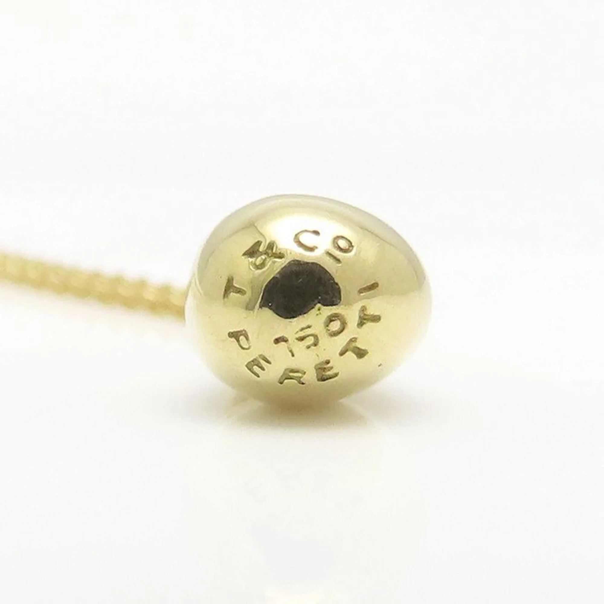 Elsa Peretti Pendant Necklace 18K Yellow Gold 13.7mm - Image 5