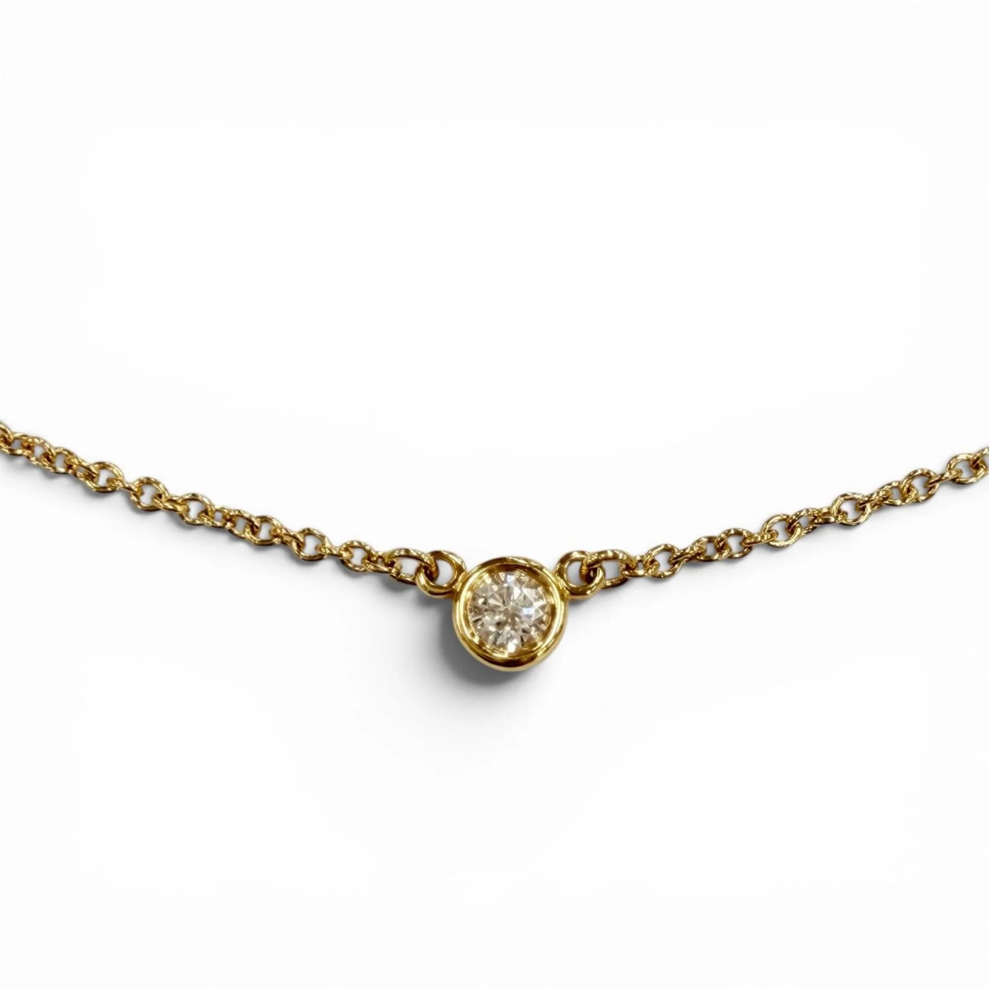 Elsa Peretti Pendant Necklace 18K Yellow Gold 3.4mm