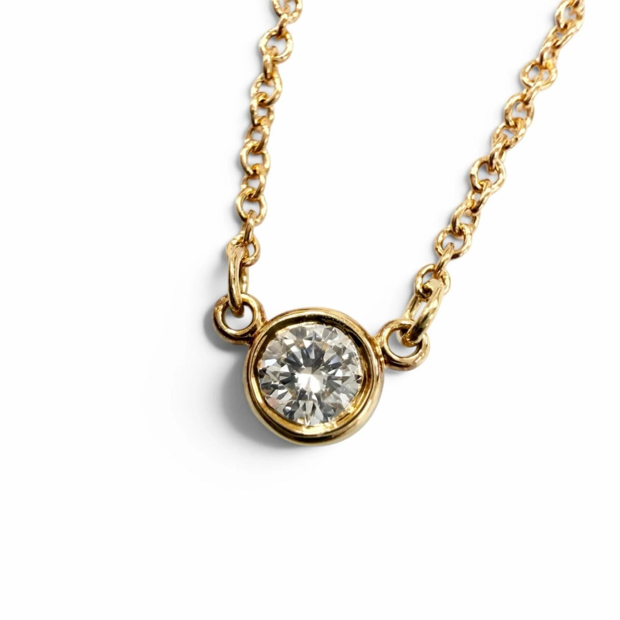 Elsa Peretti Pendant Necklace 18K Yellow Gold 3.77mm