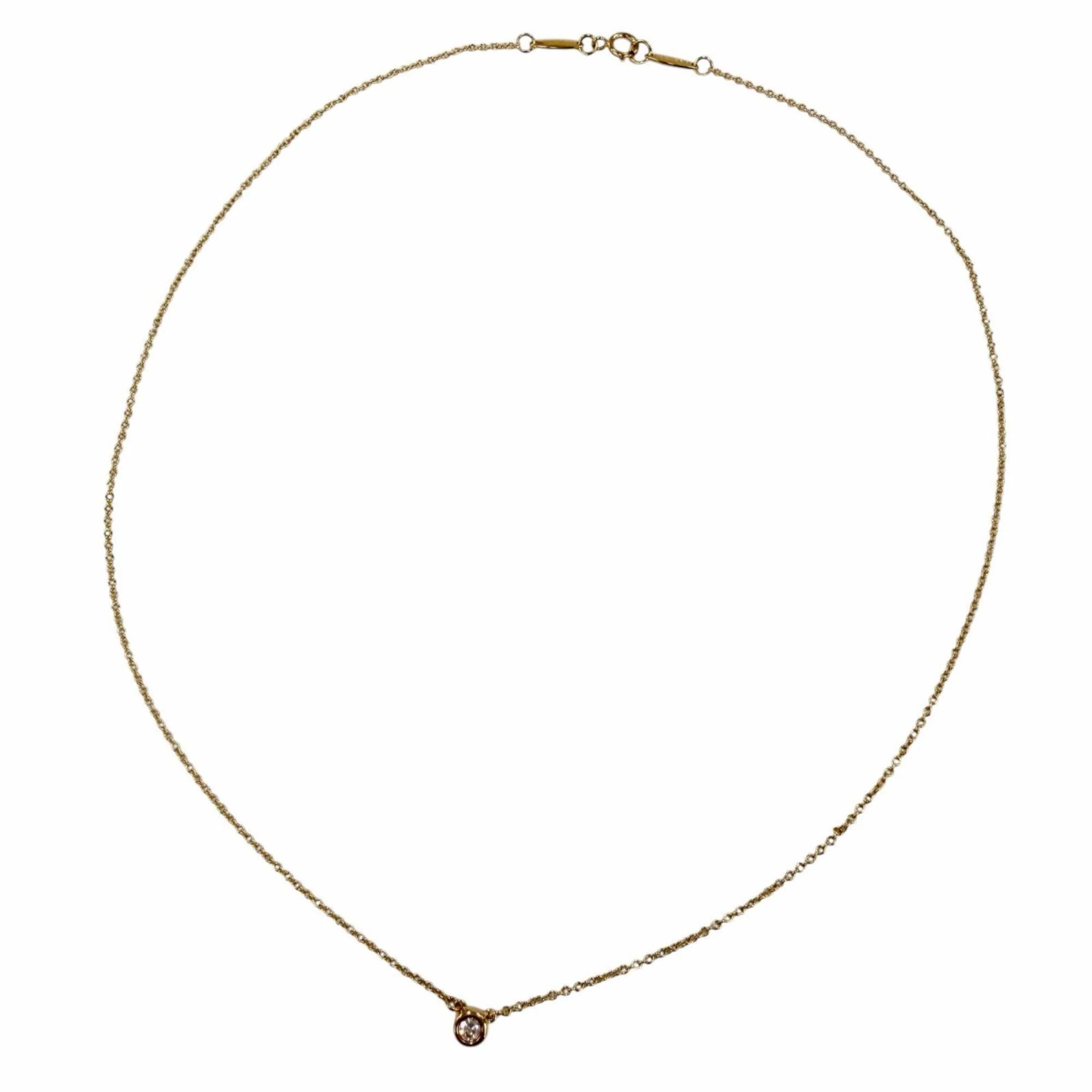 Elsa Peretti Pendant Necklace 18K Yellow Gold 4mm - Image 2