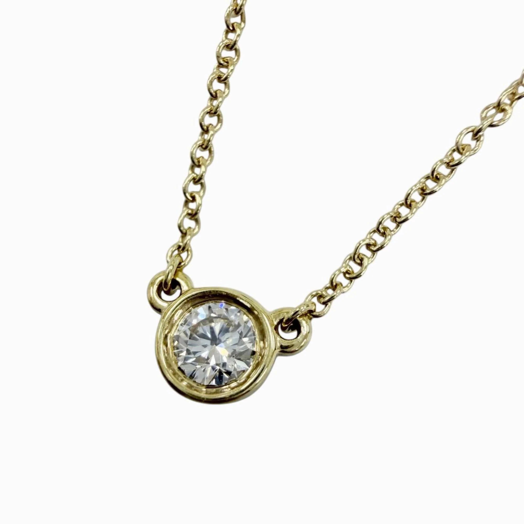 Elsa Peretti Pendant Necklace 18K Yellow Gold 5mm
