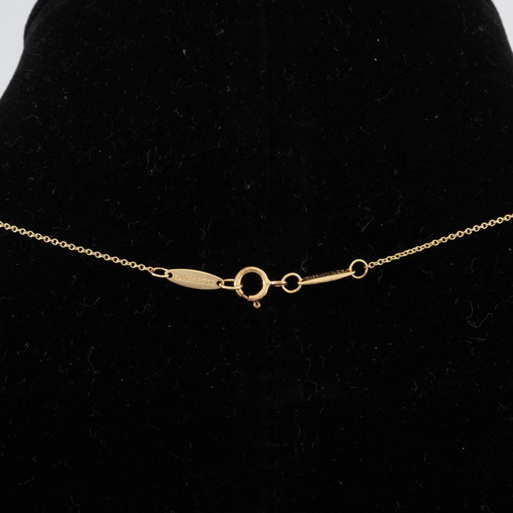 Elsa Peretti Pendant Necklace 18K Yellow Gold 7mm - Image 9