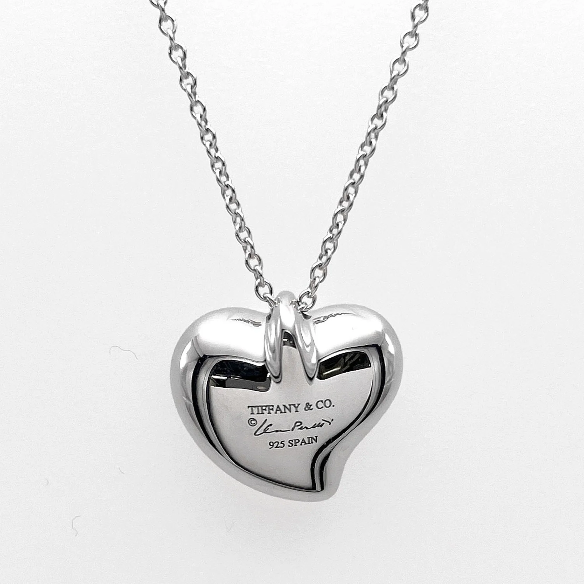 Elsa Peretti Pendant Necklace Sterling Silver 12mm - Image 3
