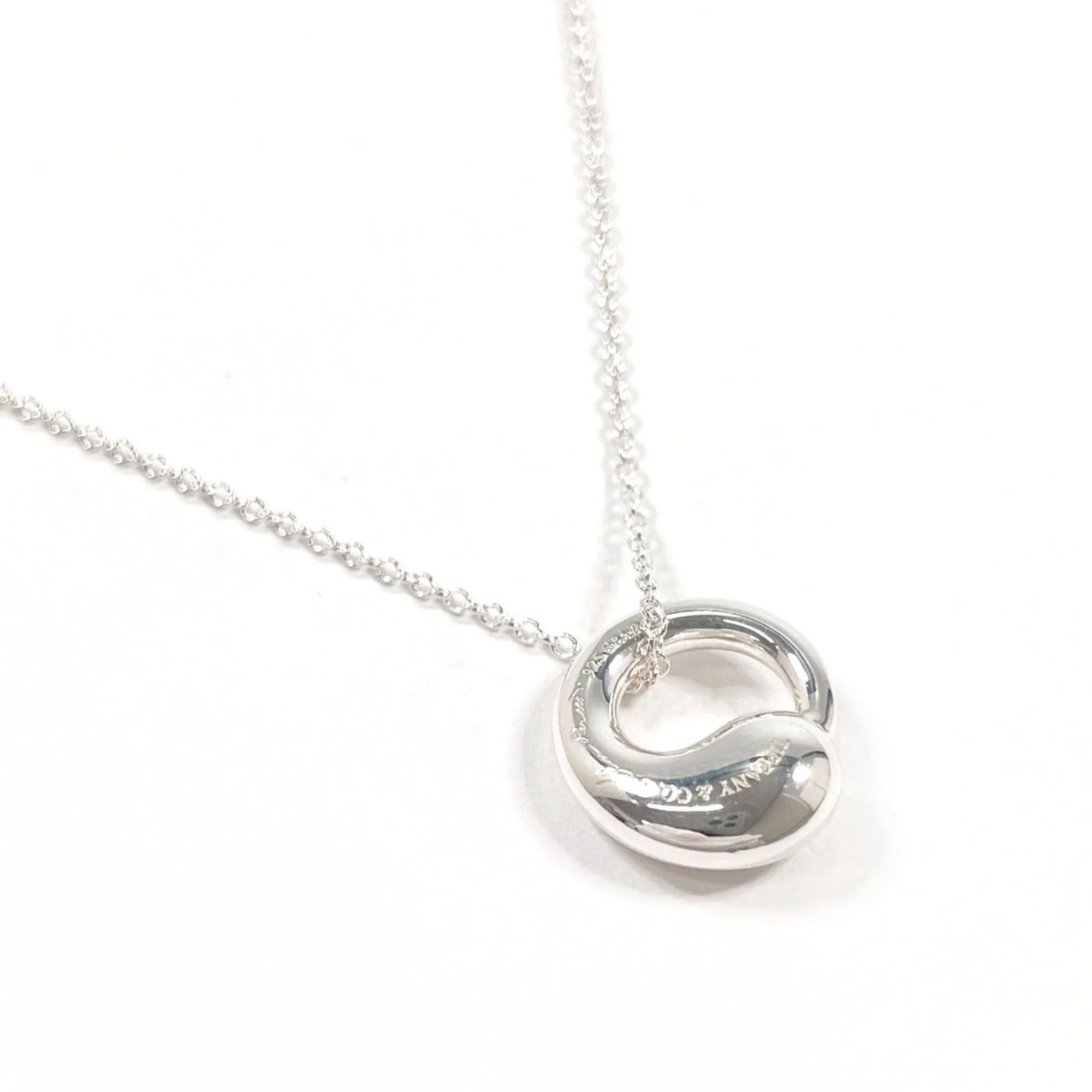 Elsa Peretti Pendant Necklace Sterling Silver 13mm - Image 2