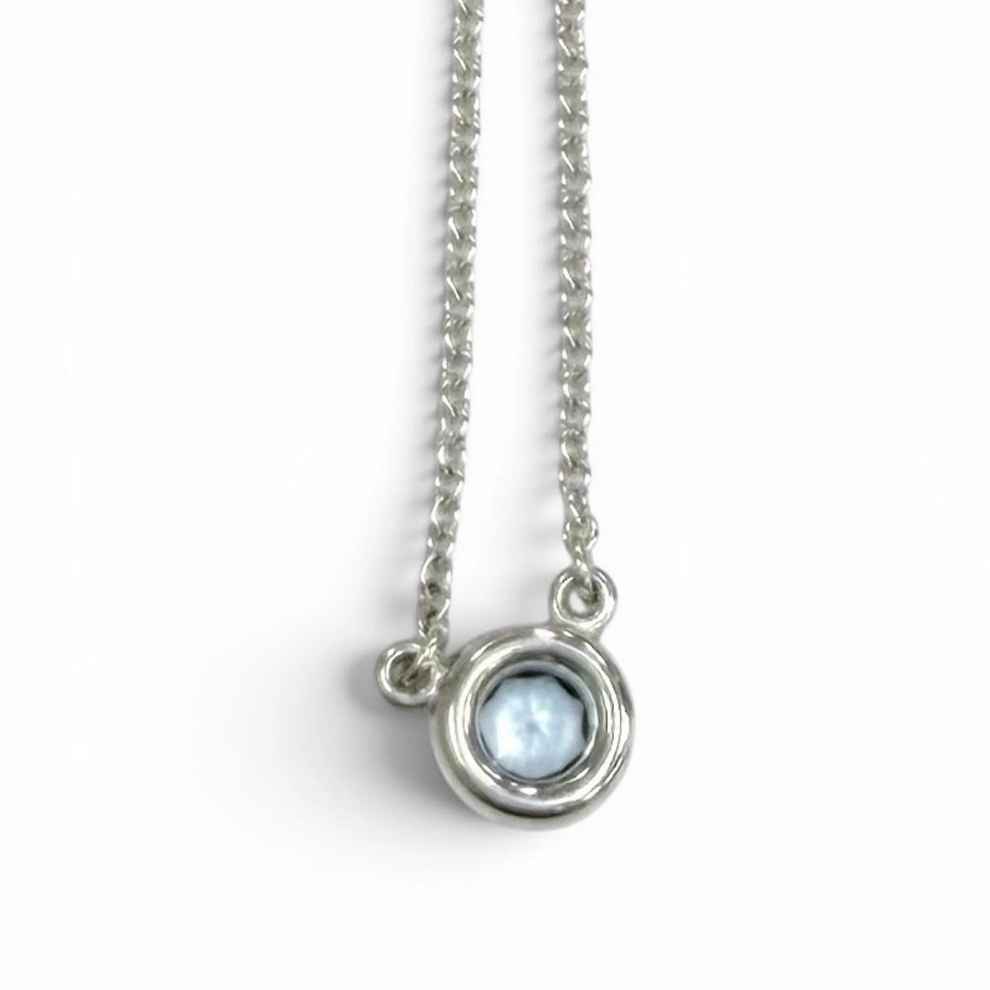 Elsa Peretti Pendant Necklace Sterling Silver 5mm - Image 3