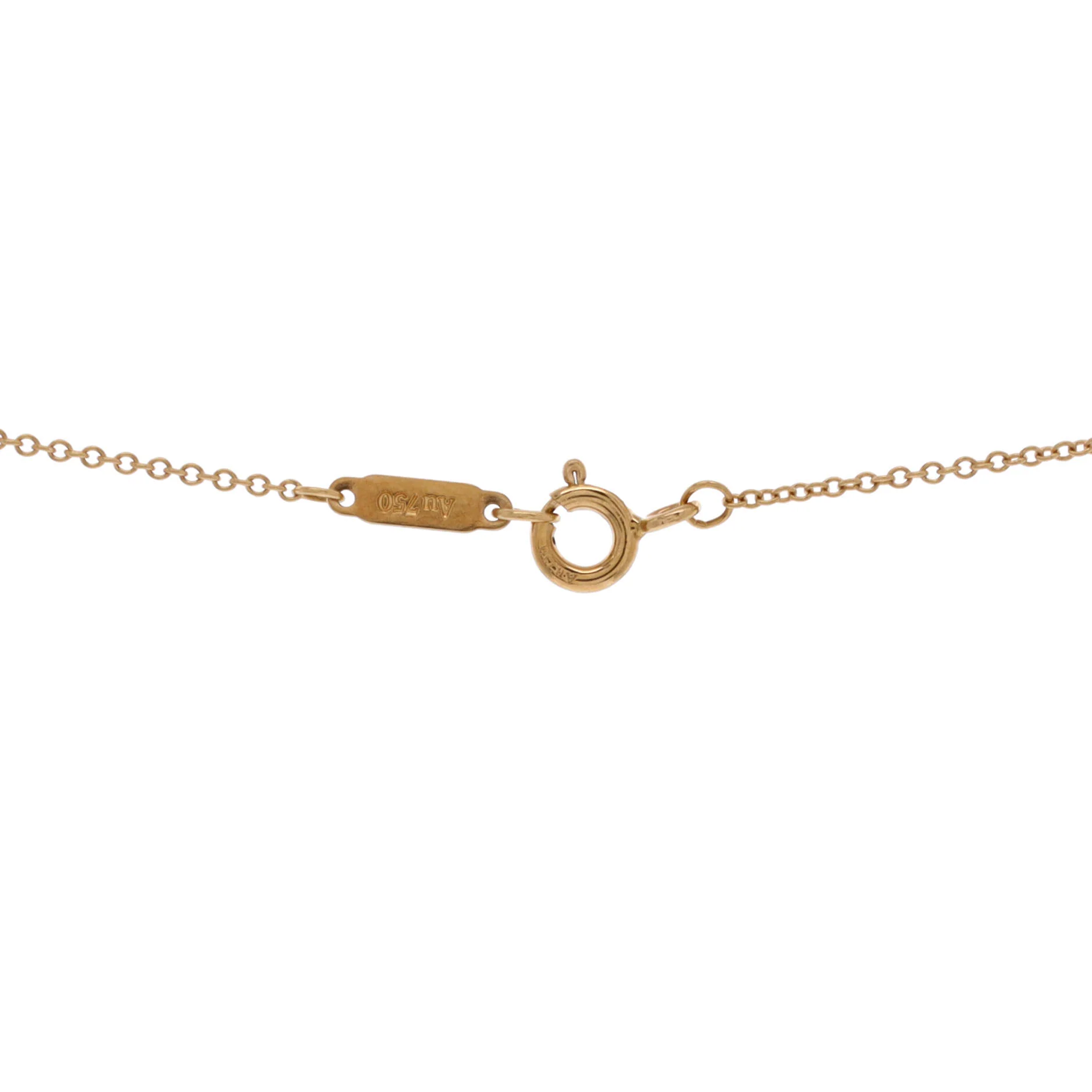 Fleur de Lis Key Pendant Necklace 18K Yellow Gold and Diamonds Mini - Image 4