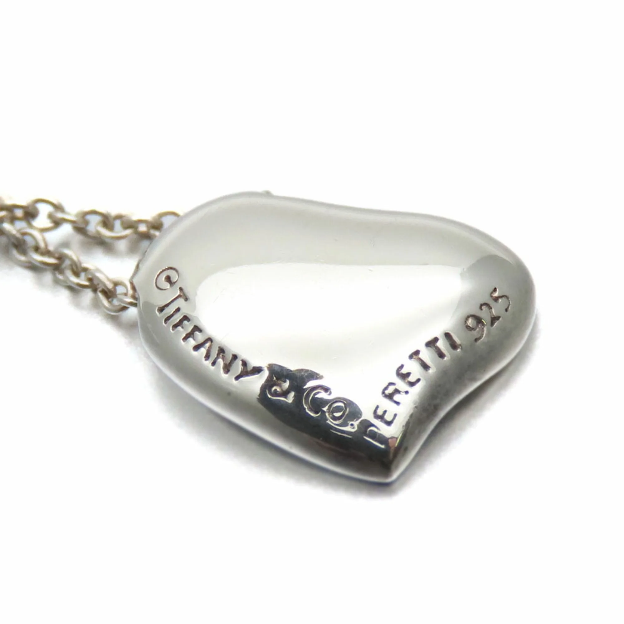 Full Heart Elsa Peretti Pendant Necklace Sterling Silver - Image 2
