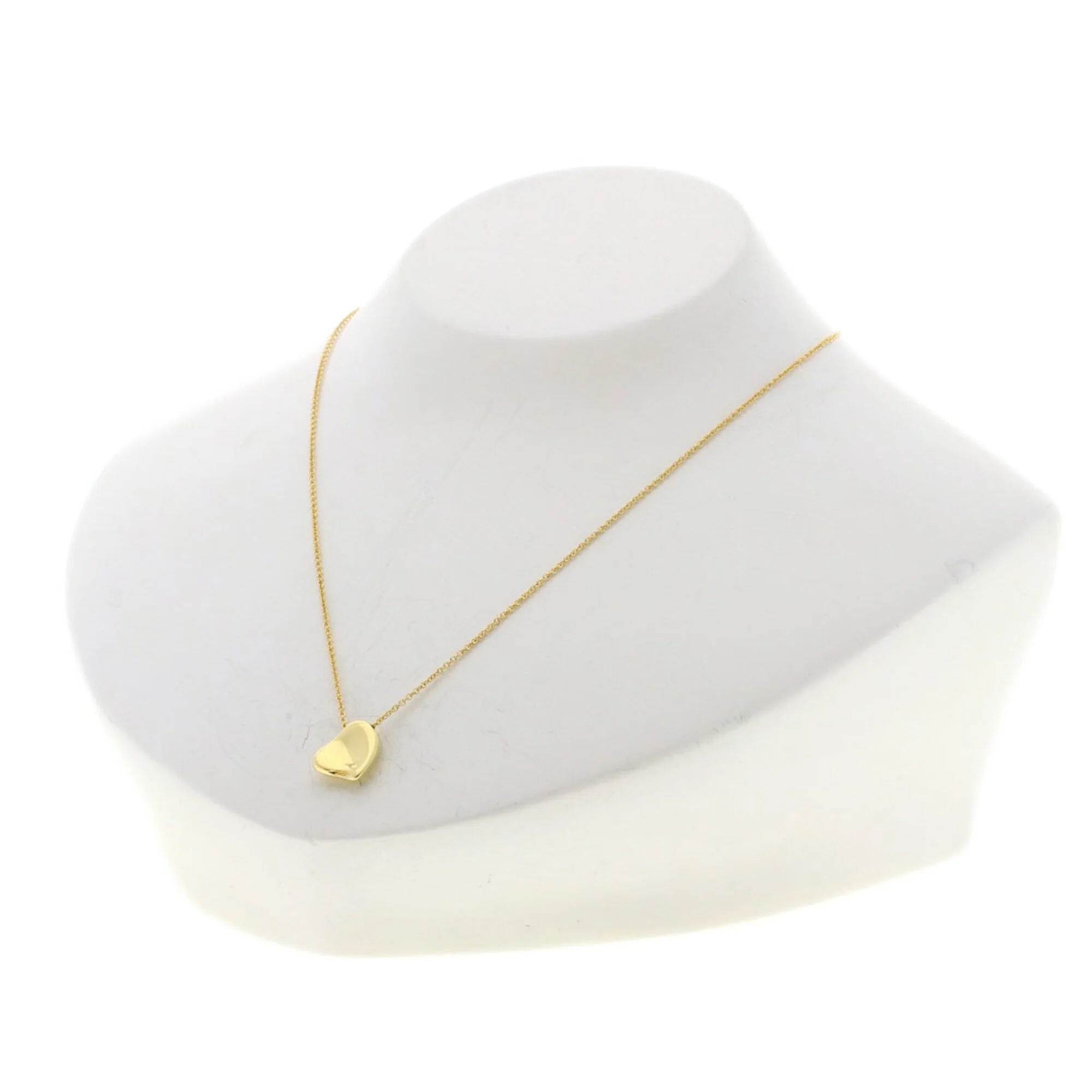 Full Heart Pendant Necklace 18K Yellow Gold - Image 4
