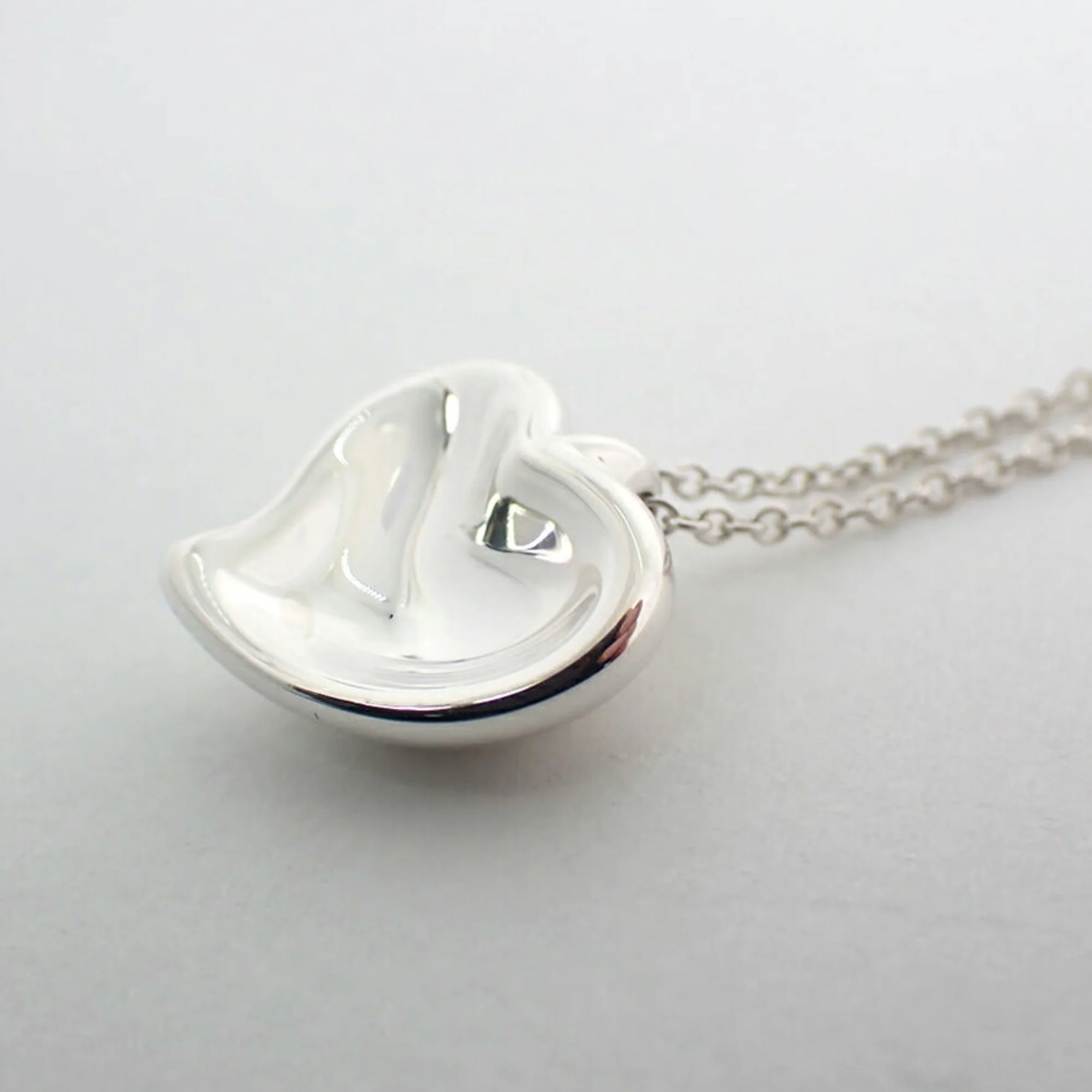 Full Heart Pendant Necklace Sterling Silver - Image 8