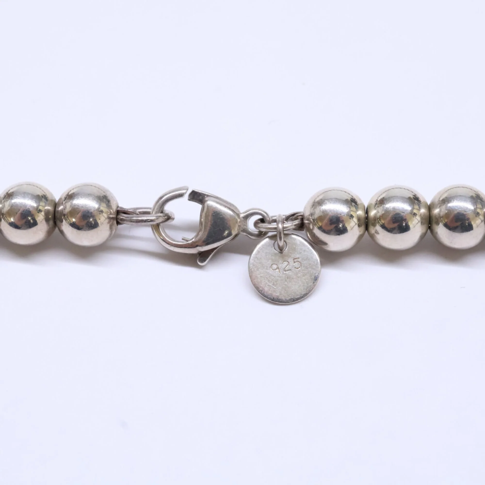 Graduated Ball Pendant Necklace Sterling Silver - Image 3