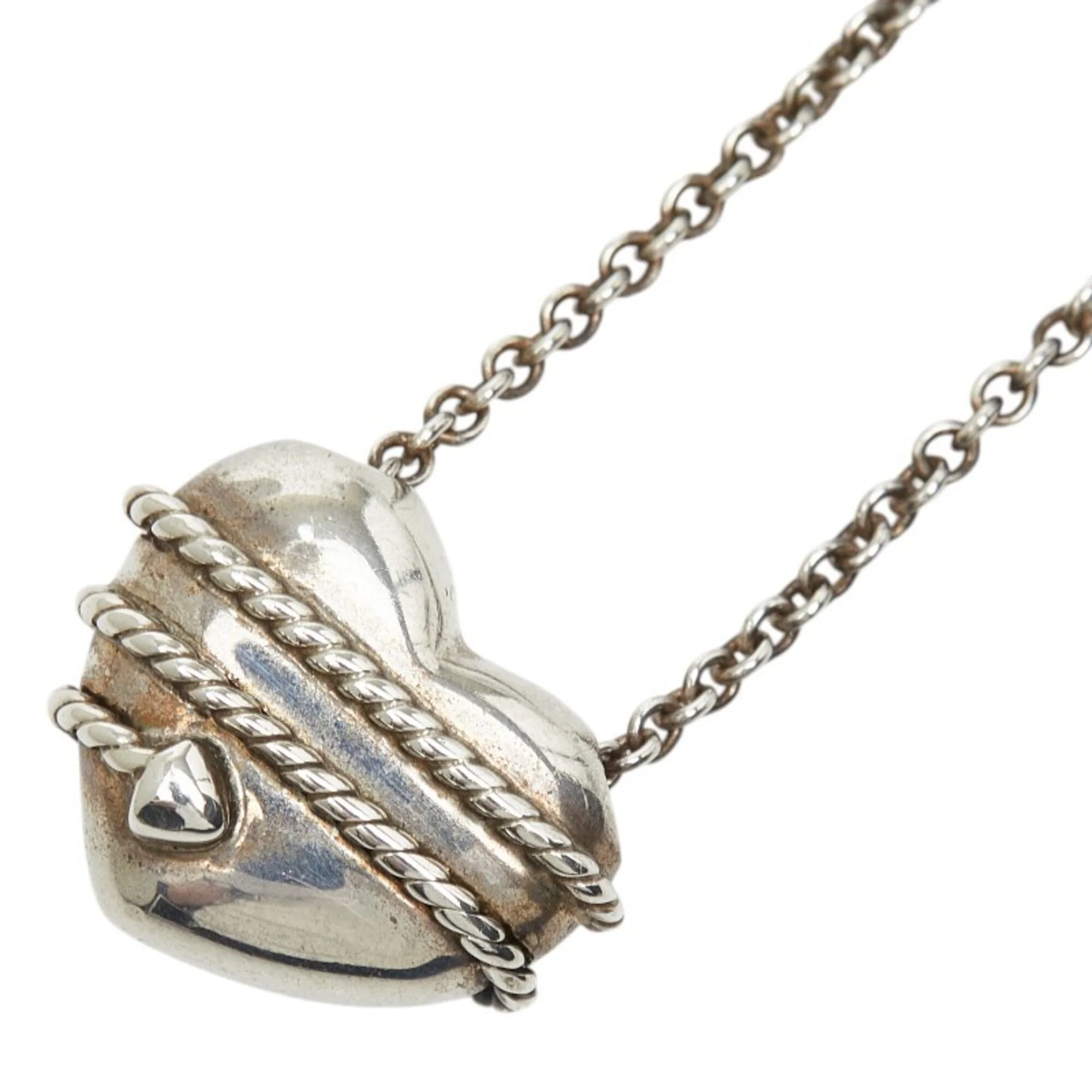 Heart Arrow Pendant Necklace Sterling Silver