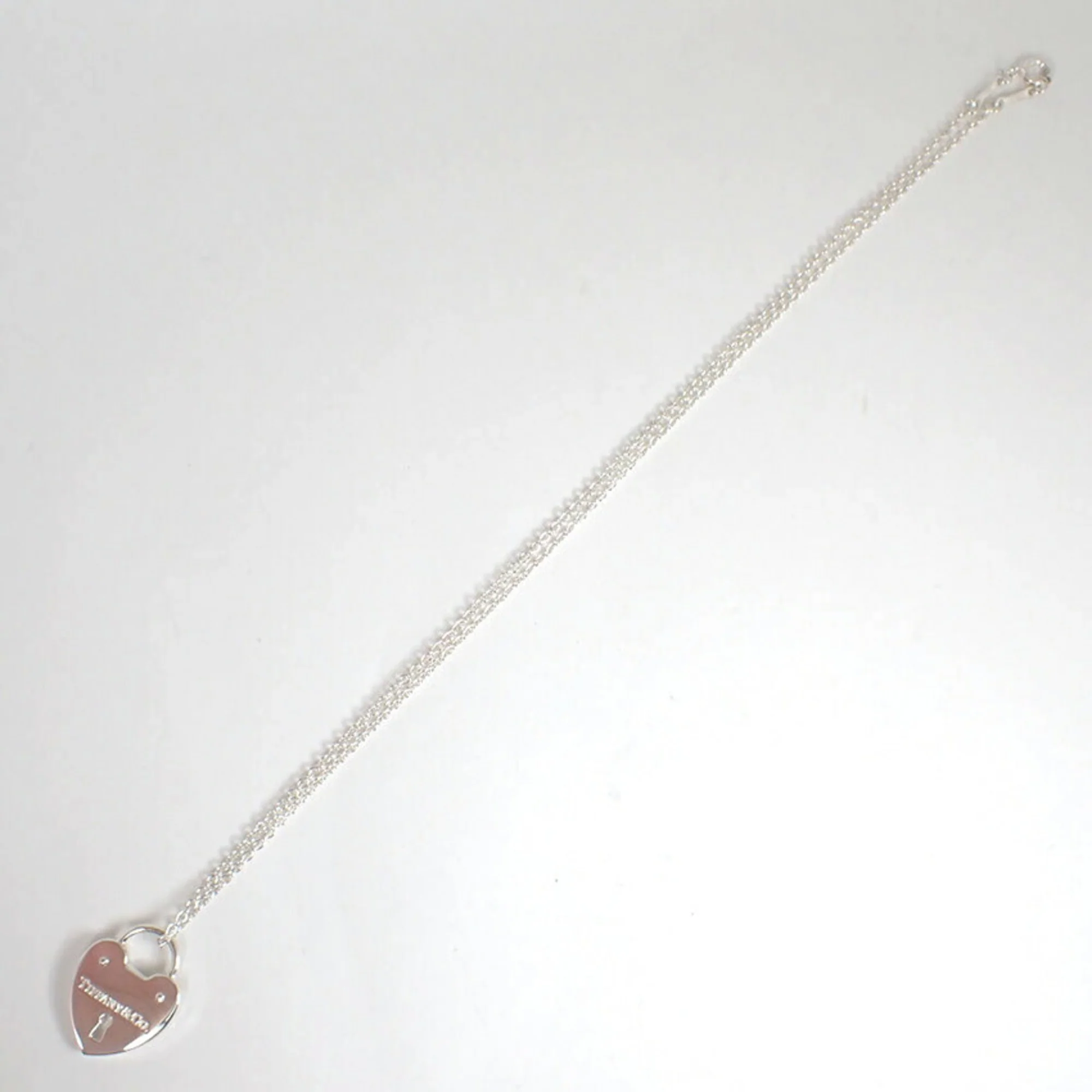 Heart Lock Pendant Necklace Sterling Silver - Image 7
