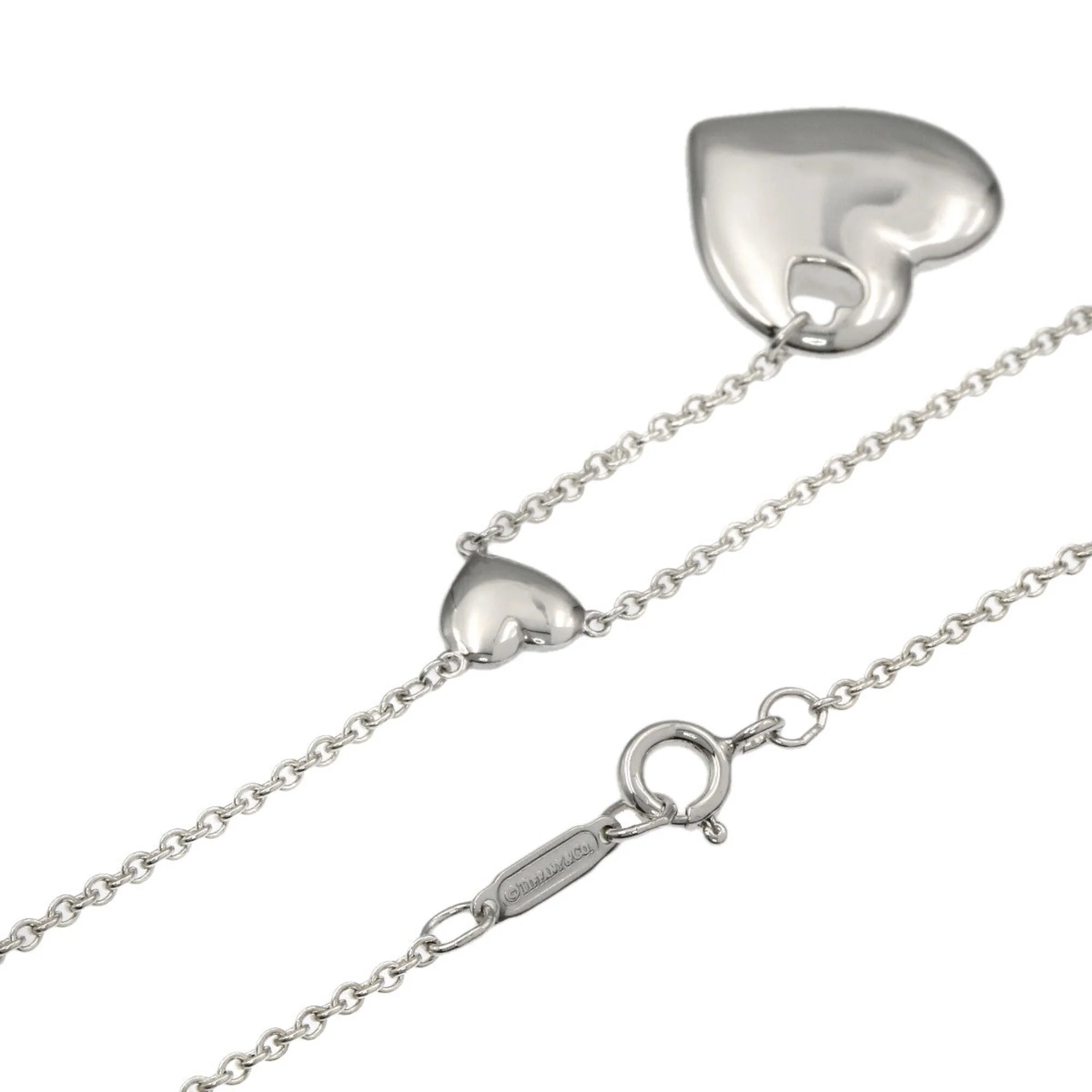 Heart Motif Pendant Necklace Sterling Silver - Image 2