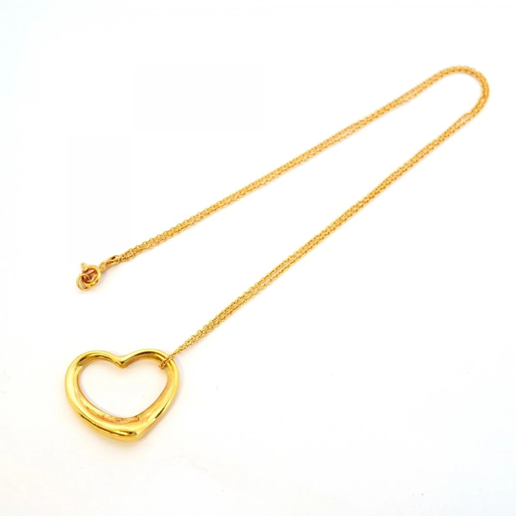 Heart Pendant Necklace 18K Yellow Gold - Image 3
