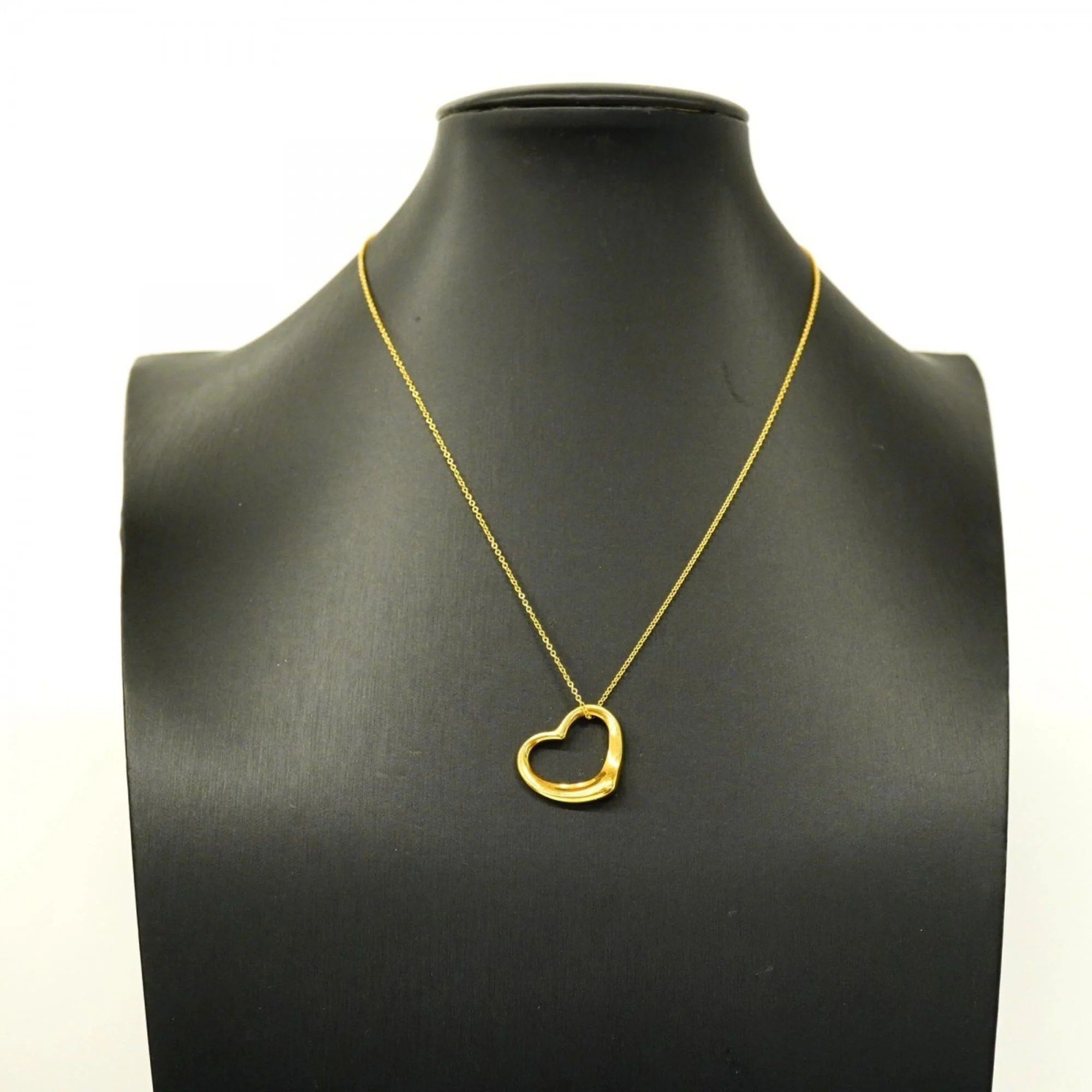 Heart Pendant Necklace 18K Yellow Gold - Image 7