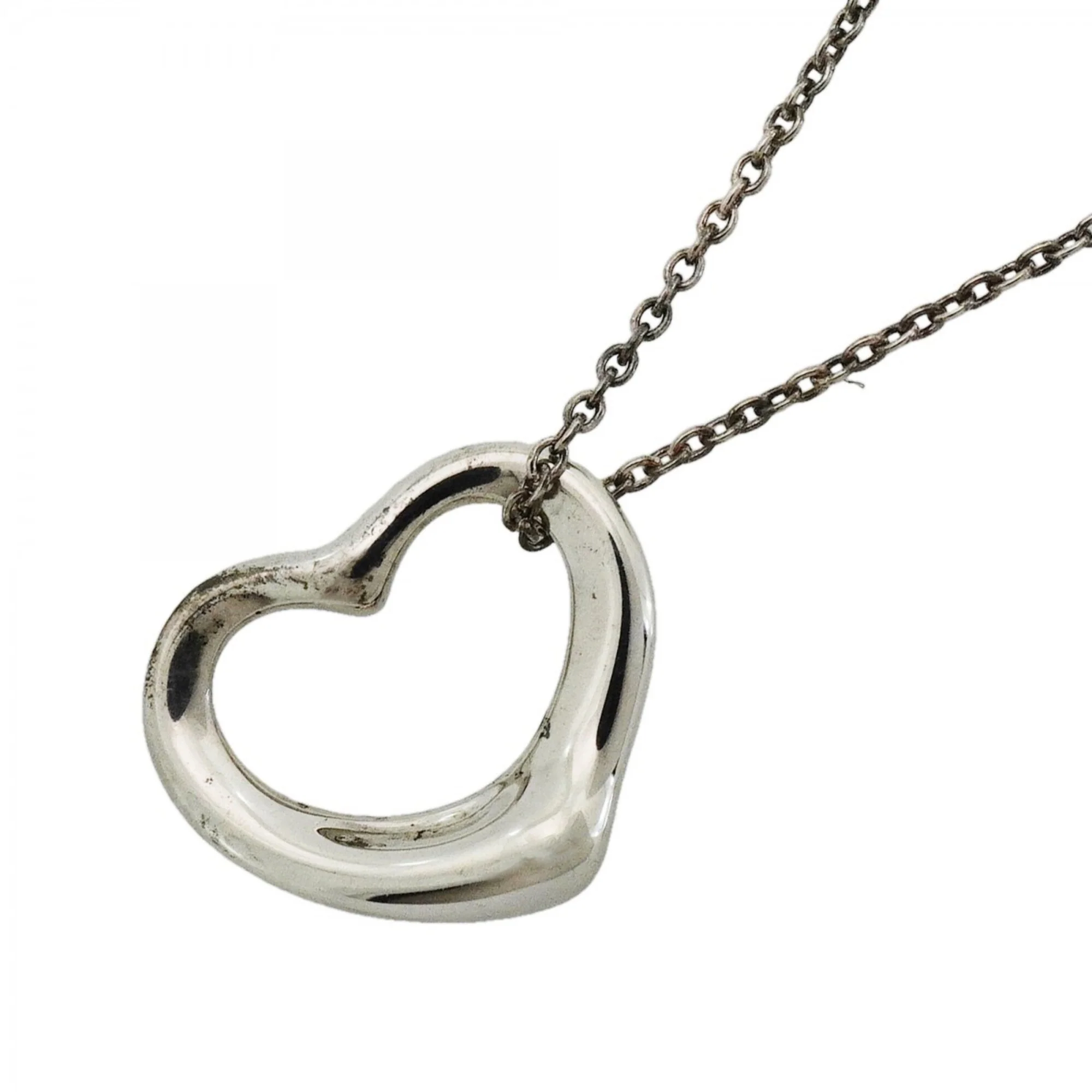 Heart Pendant Necklace Sterling Silver