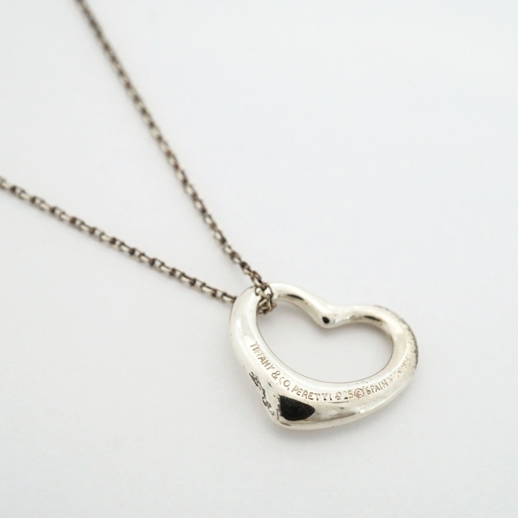 Heart Pendant Necklace Sterling Silver - Image 2