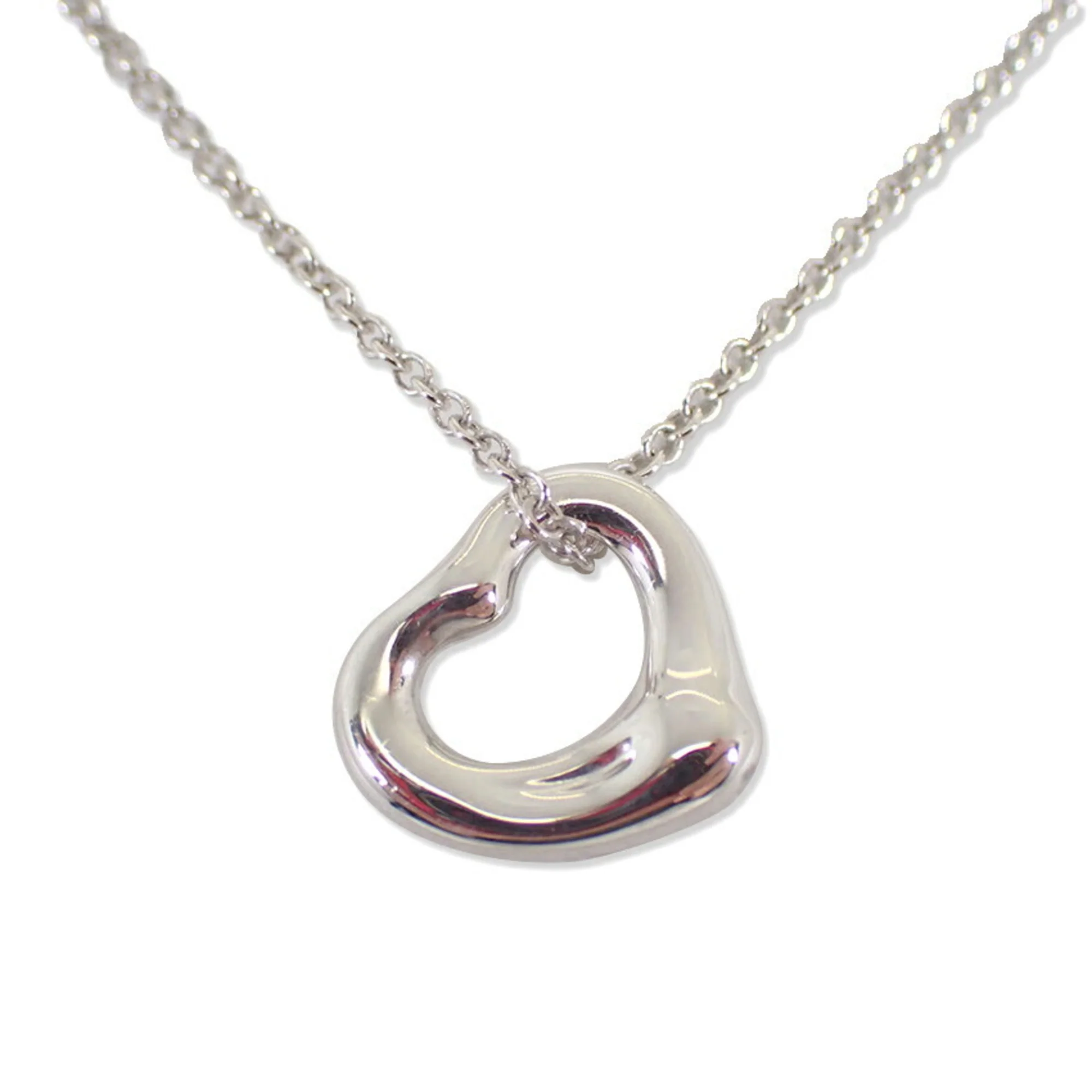 Heart Pendant Necklace Sterling Silver