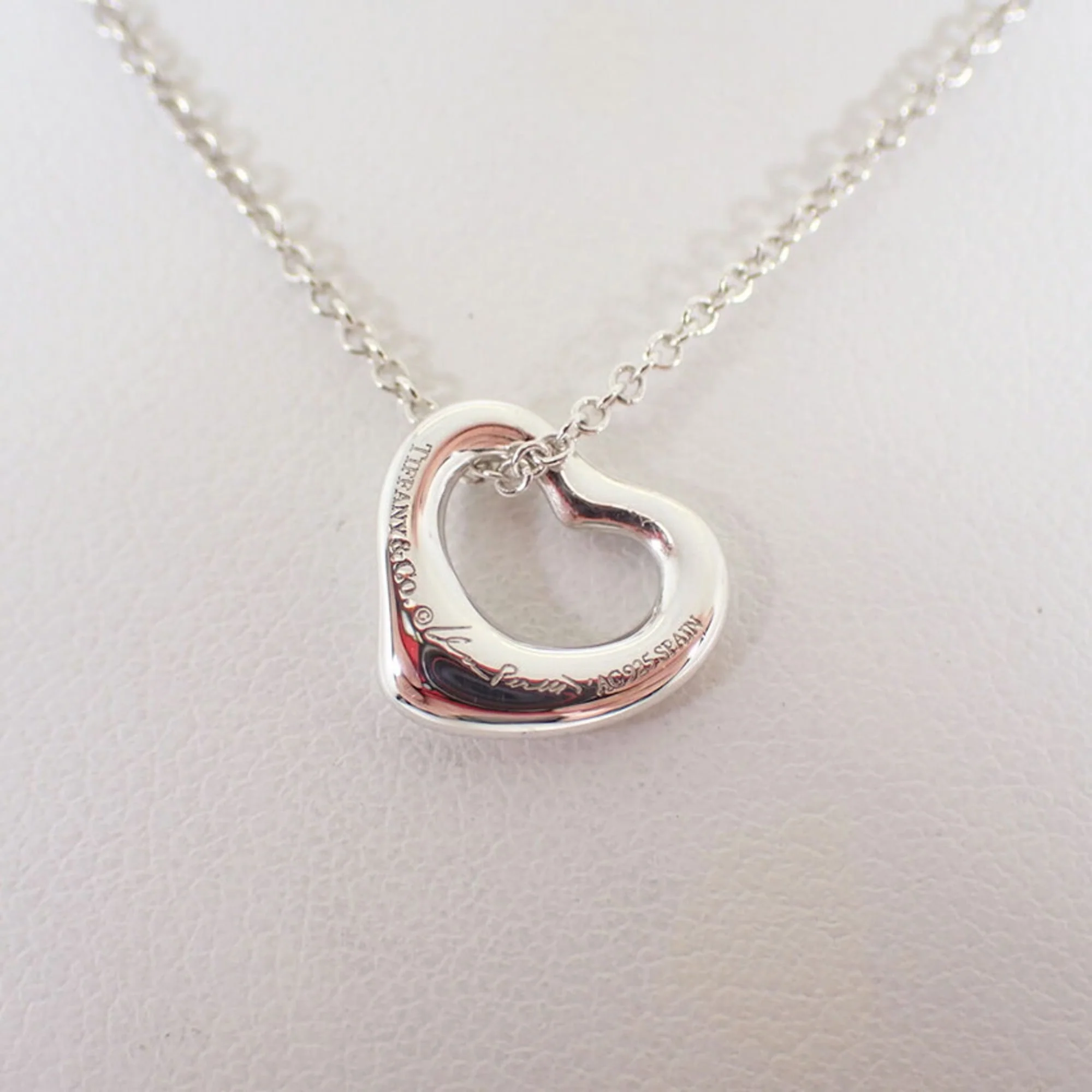 Heart Pendant Necklace Sterling Silver - Image 3