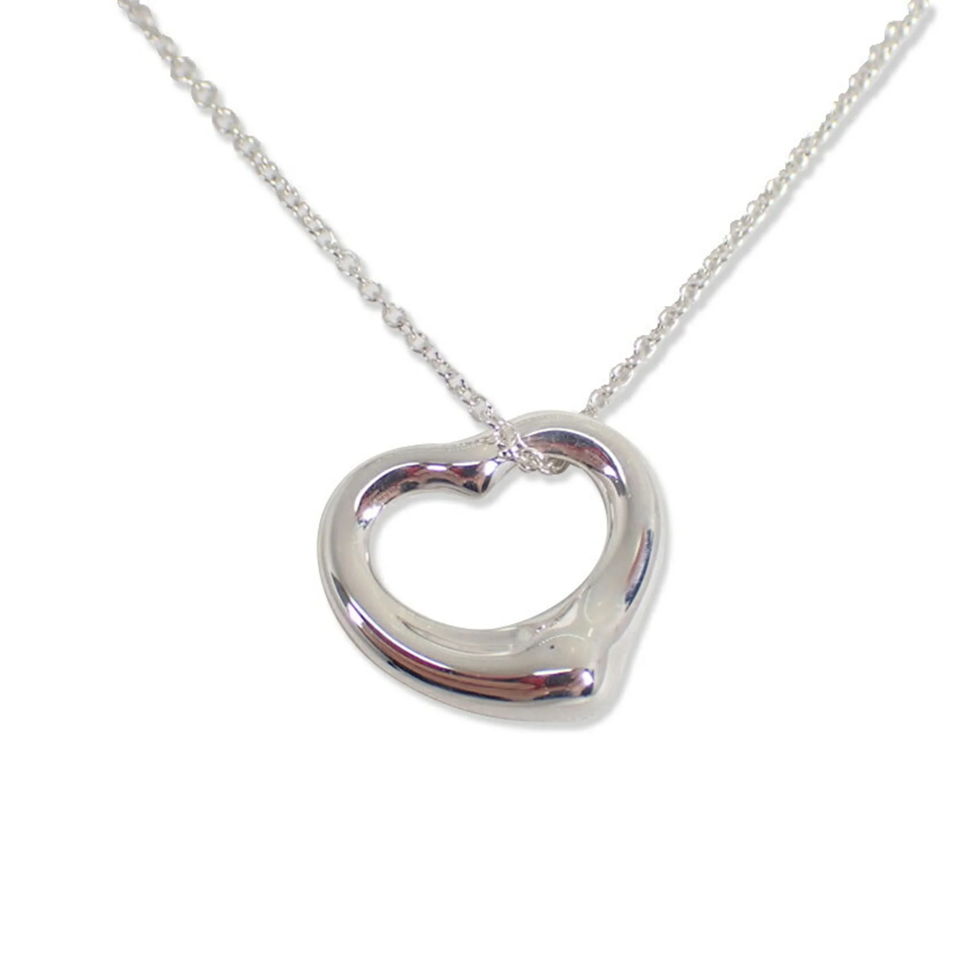 Heart Pendant Necklace Sterling Silver