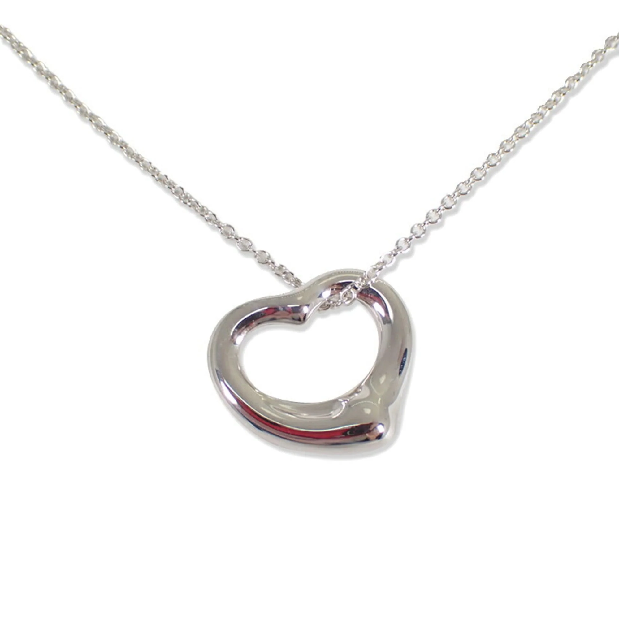 Heart Pendant Necklace Sterling Silver - Image 2