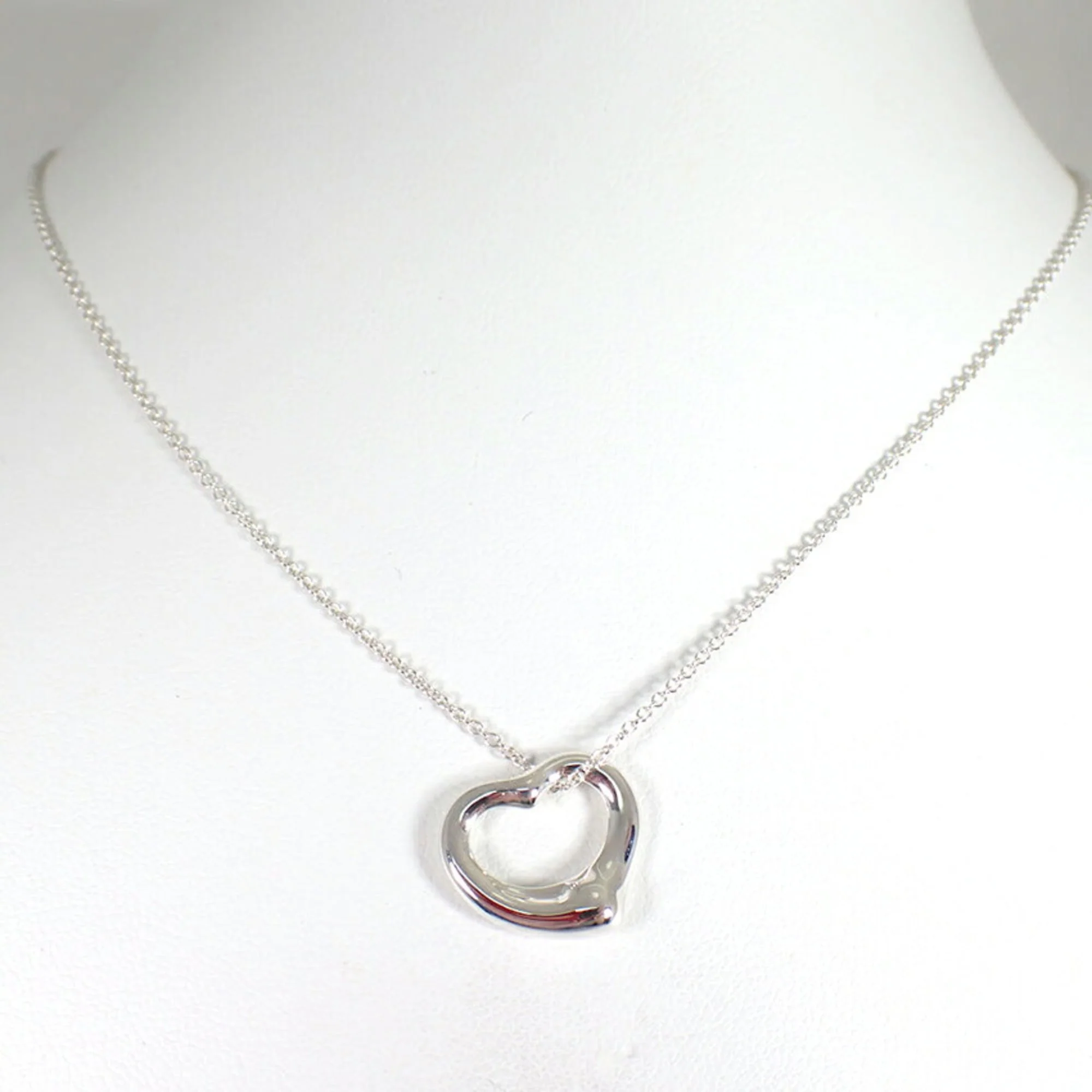 Heart Pendant Necklace Sterling Silver - Image 3