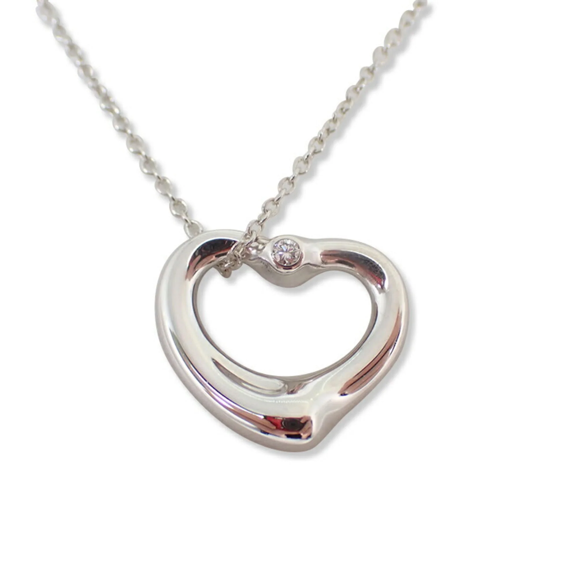 Heart Pendant Necklace Sterling Silver - Image 2