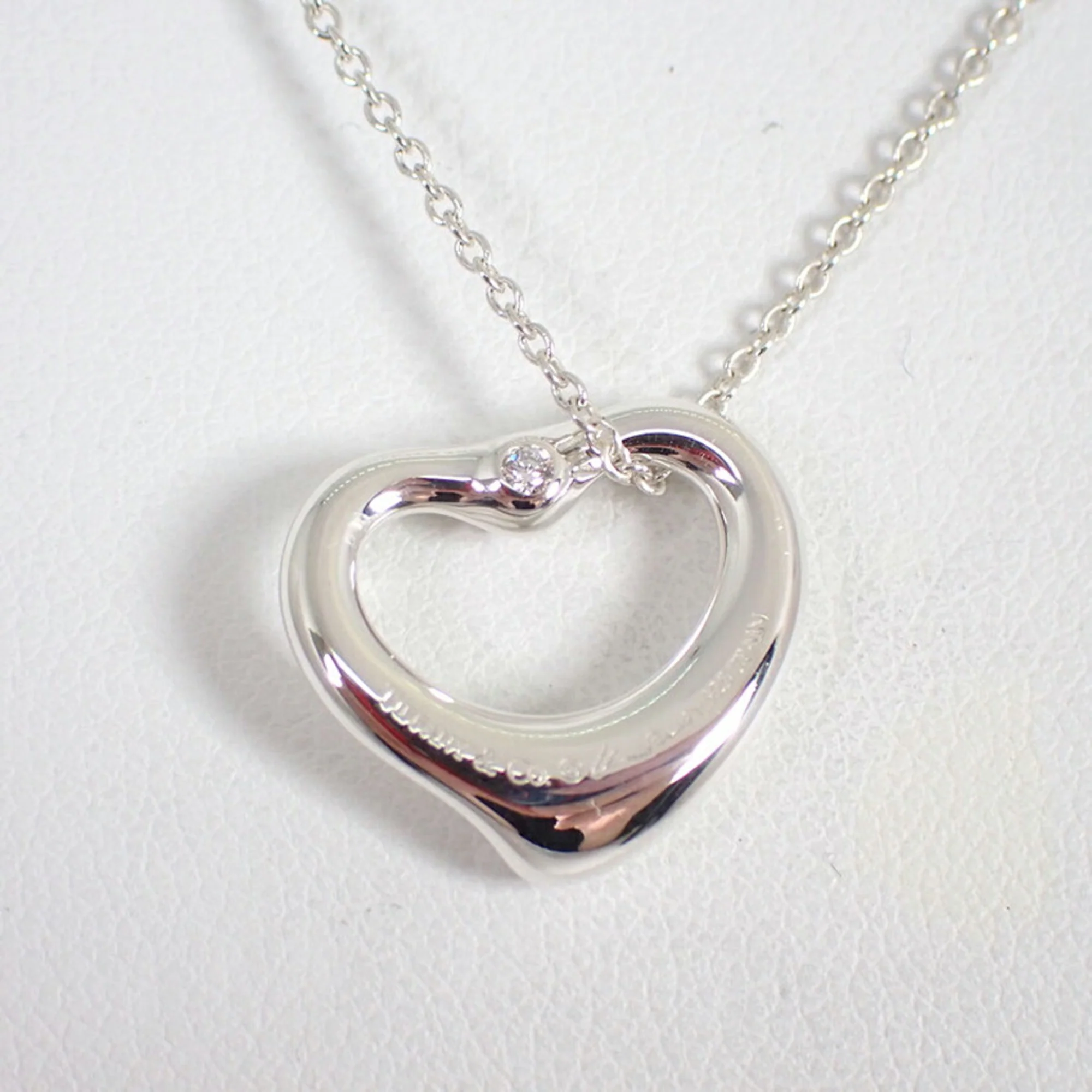 Heart Pendant Necklace Sterling Silver - Image 3