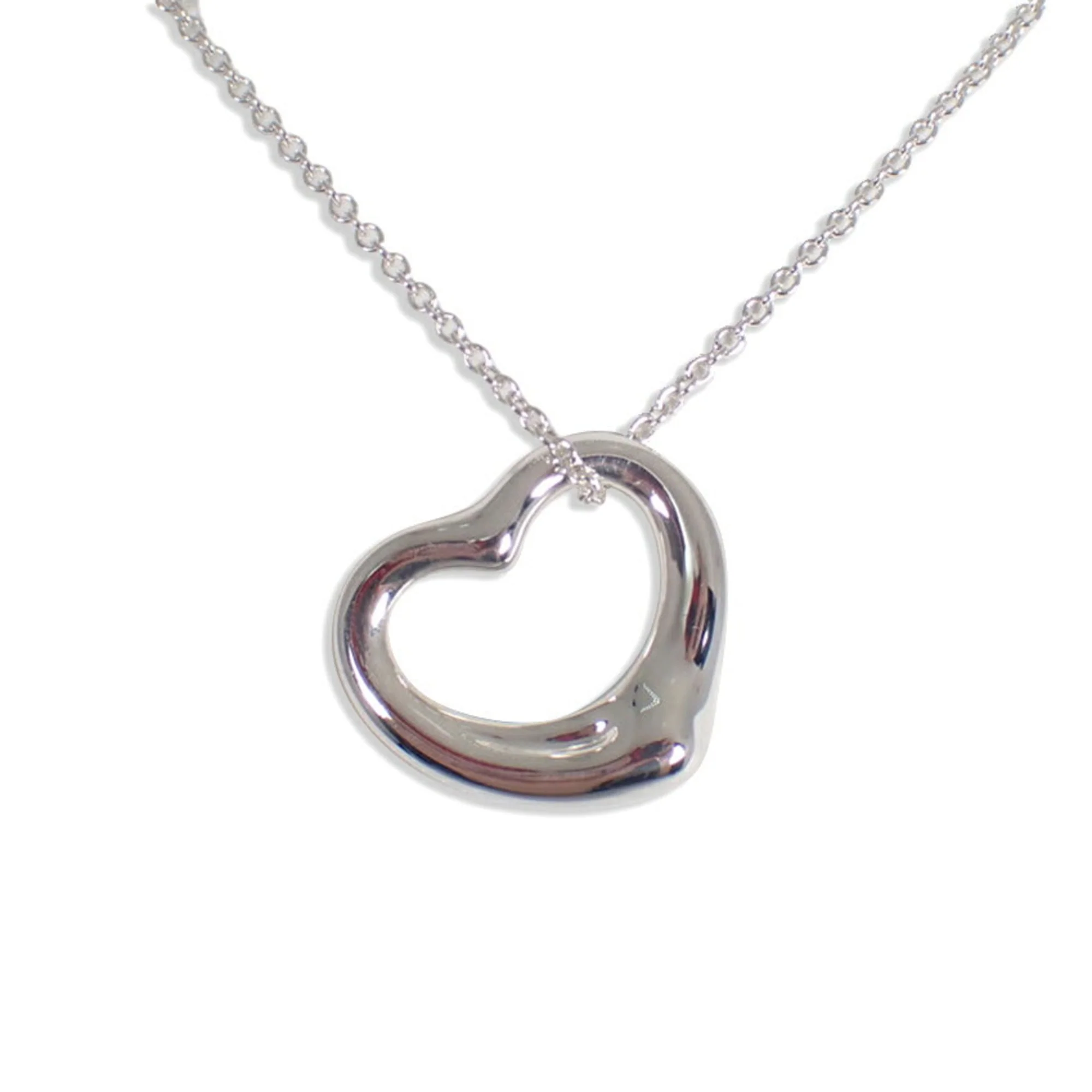 Heart Pendant Necklace Sterling Silver