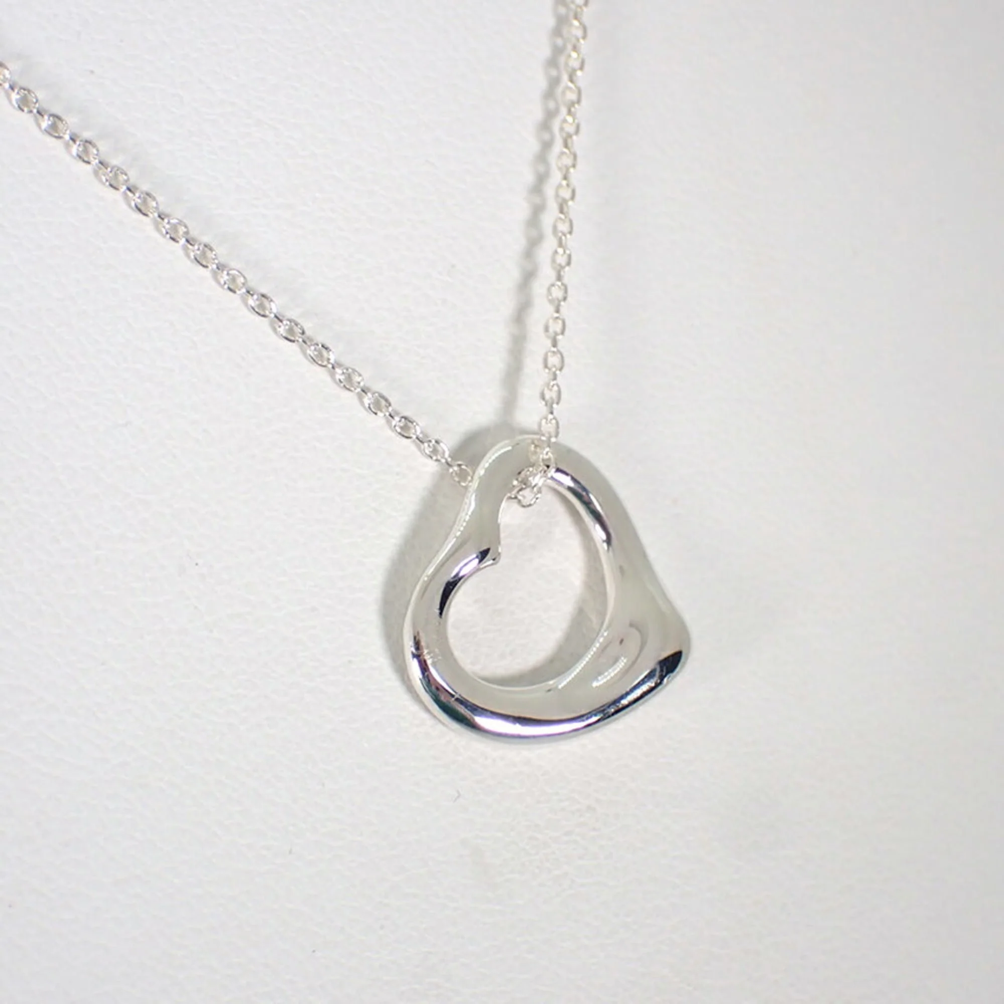 Heart Pendant Necklace Sterling Silver - Image 4