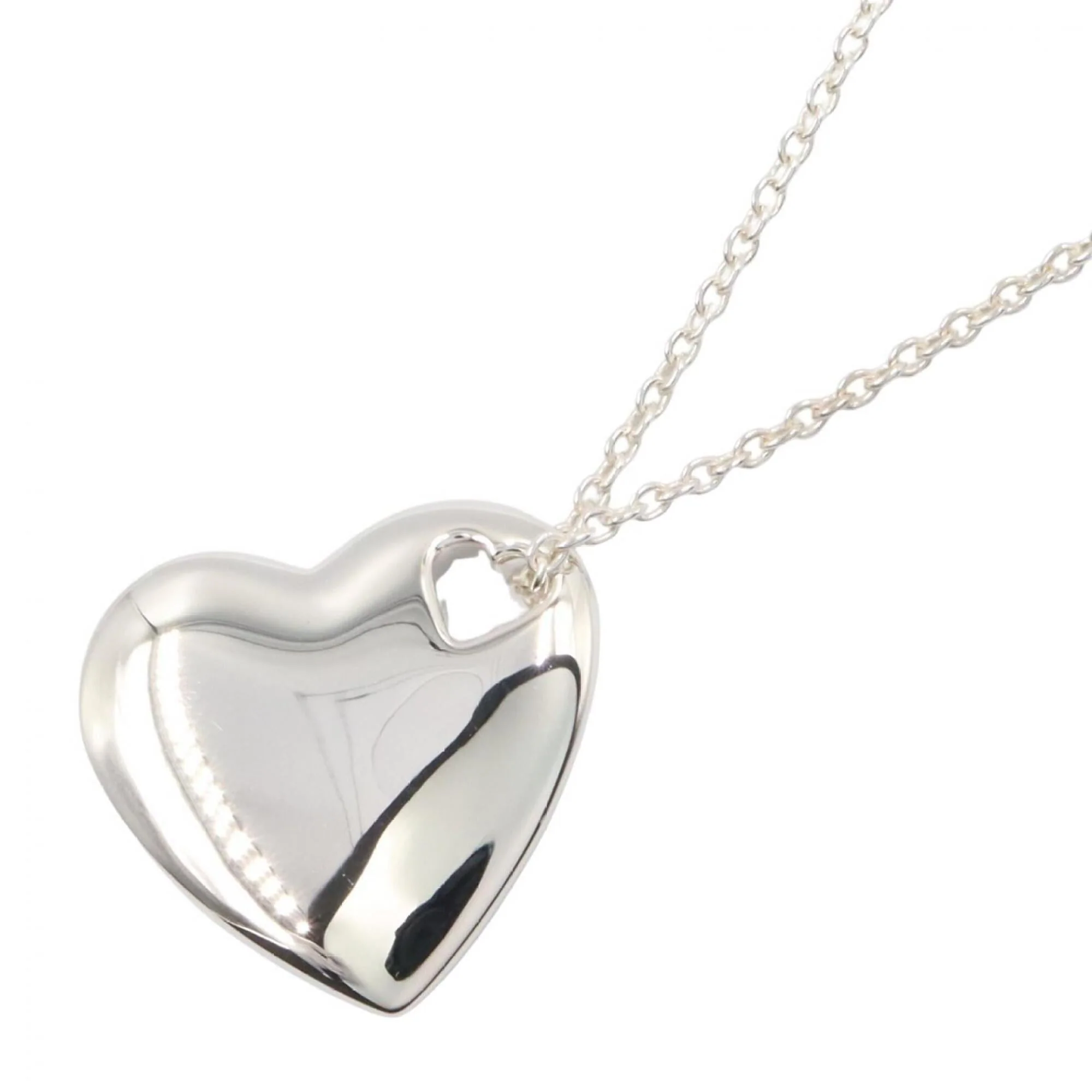Heart Pendant Necklace Sterling Silver