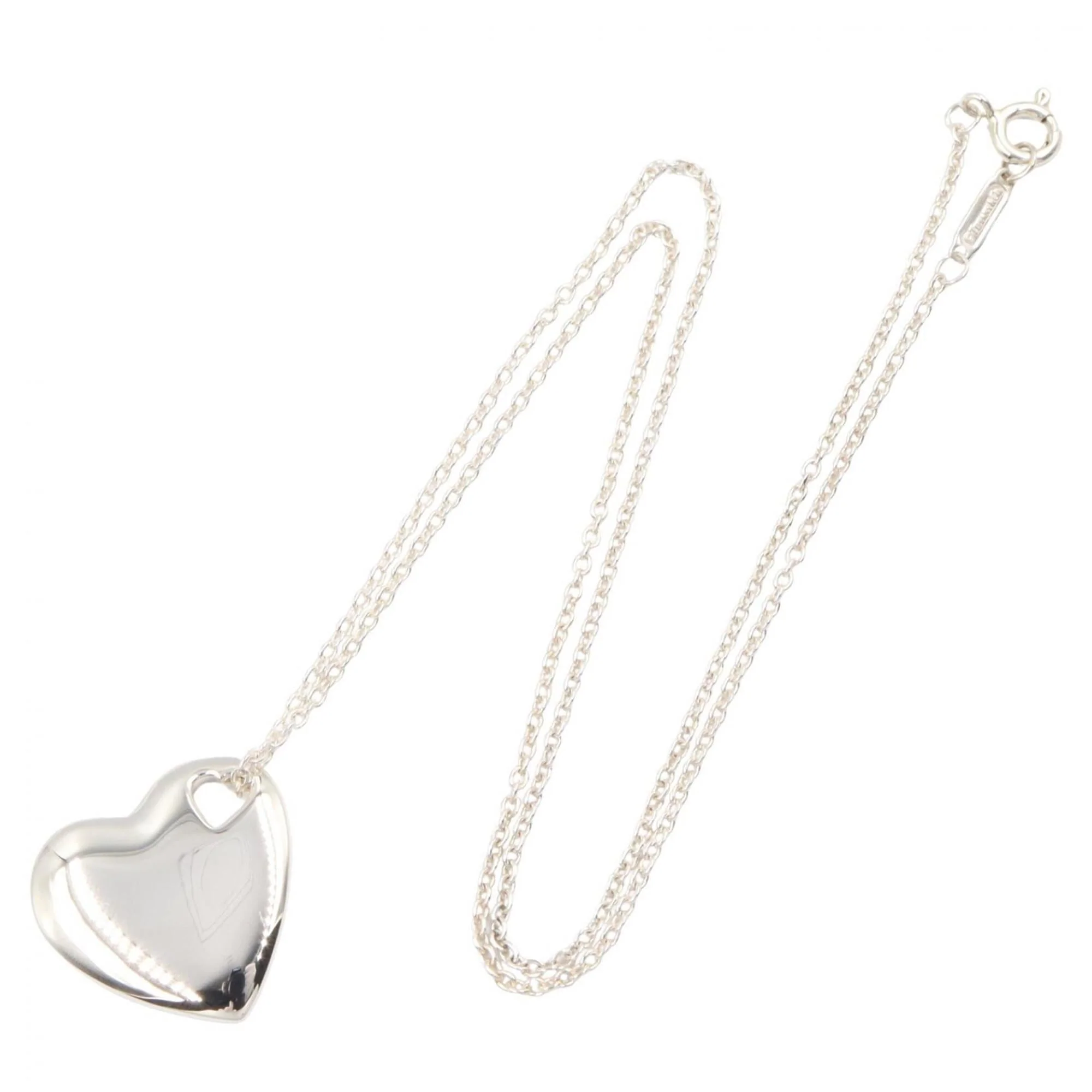 Heart Pendant Necklace Sterling Silver - Image 2