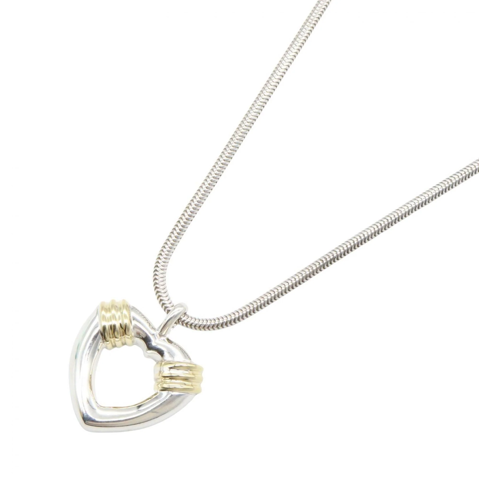 Heart Pendant Necklace Sterling Silver