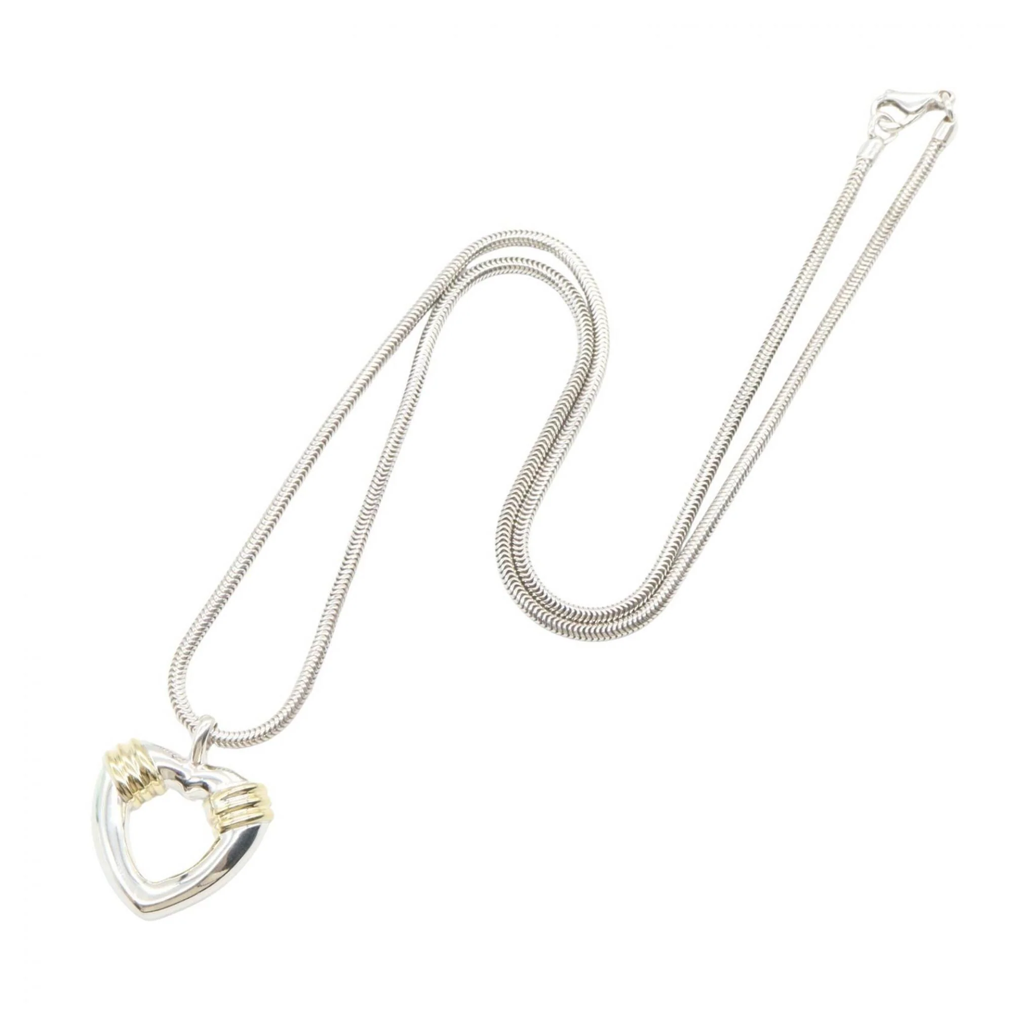 Heart Pendant Necklace Sterling Silver - Image 2