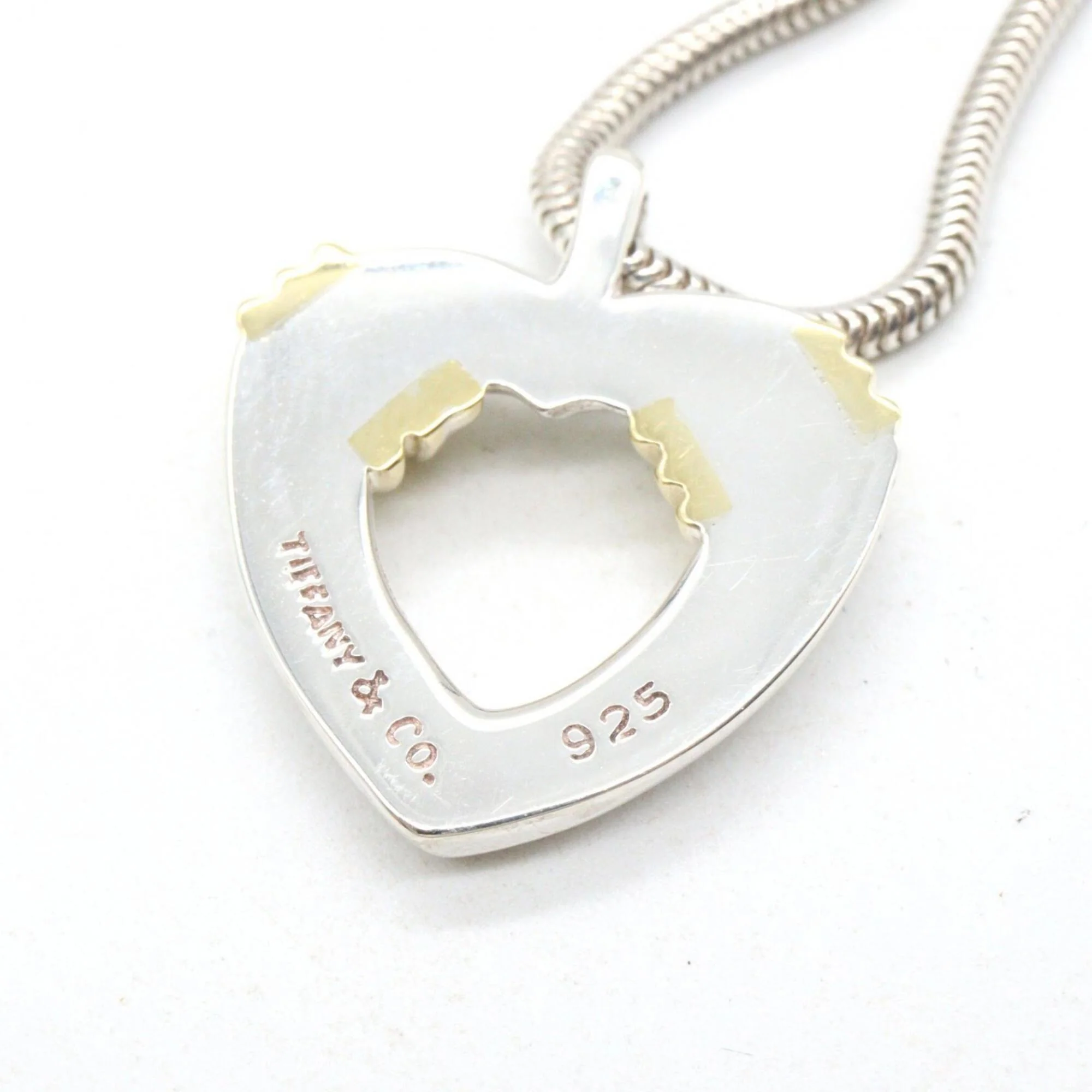 Heart Pendant Necklace Sterling Silver - Image 3