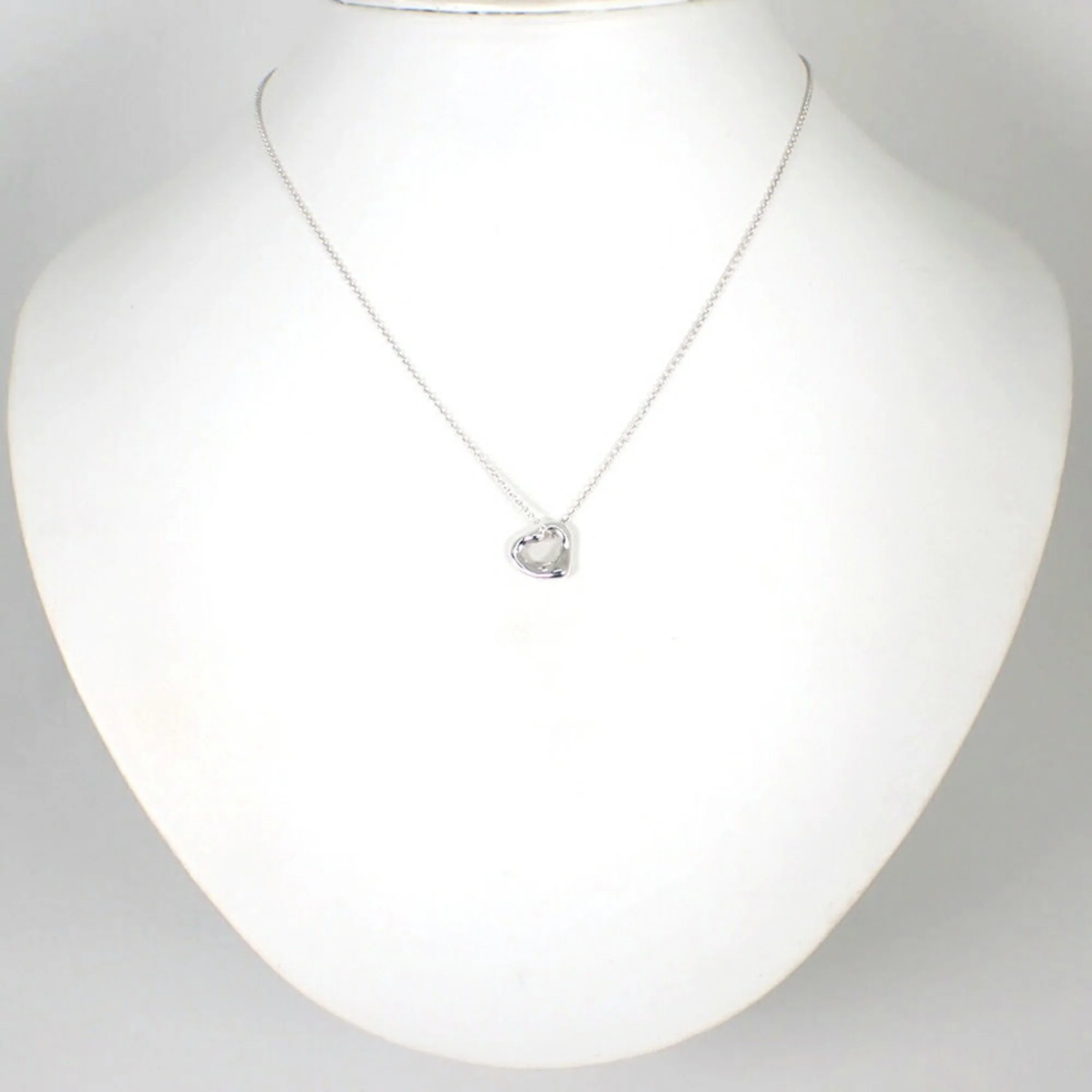 Heart Pendant Necklace Sterling Silver - Image 3