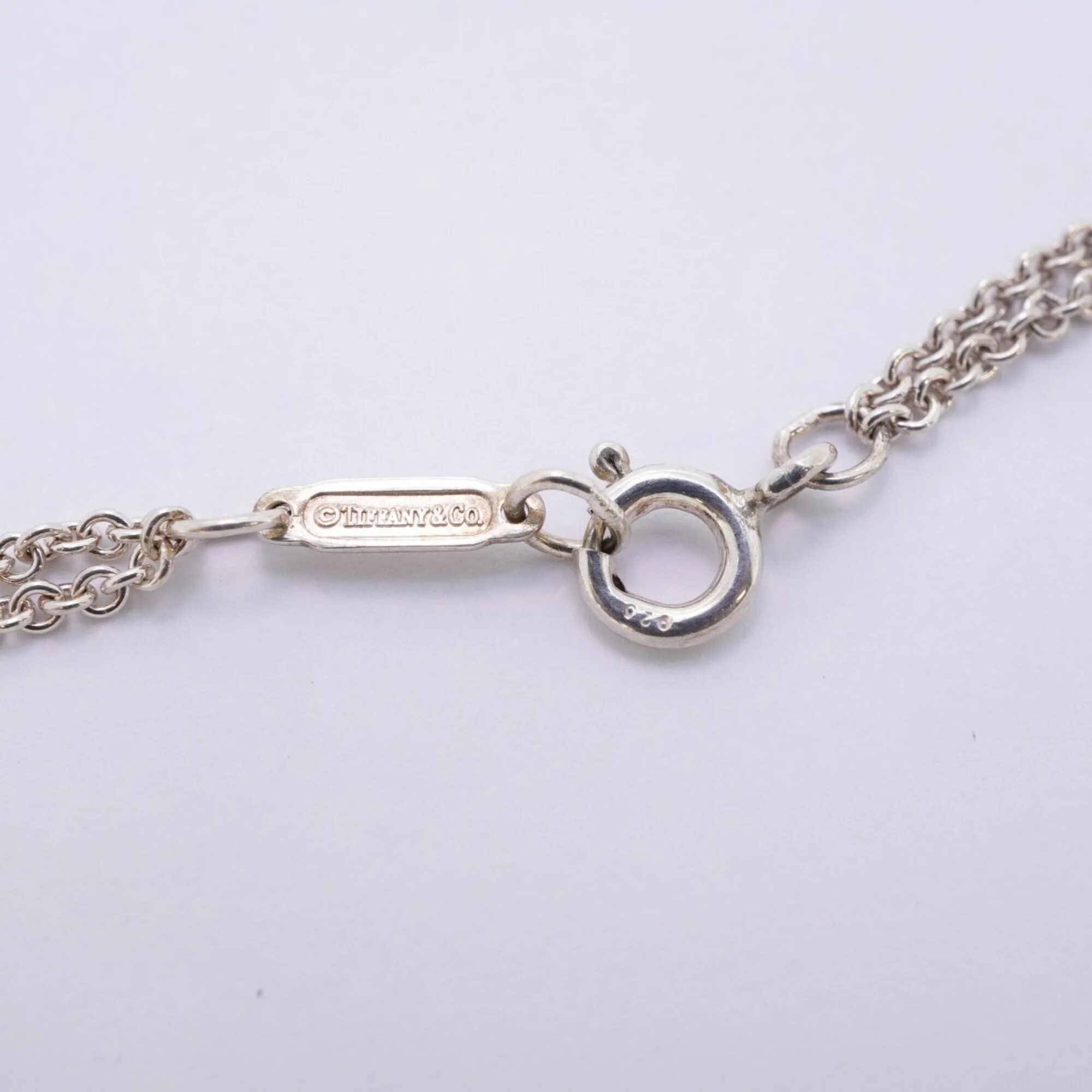 Infinity Double Chain Pendant Necklace Sterling Silver - Image 4