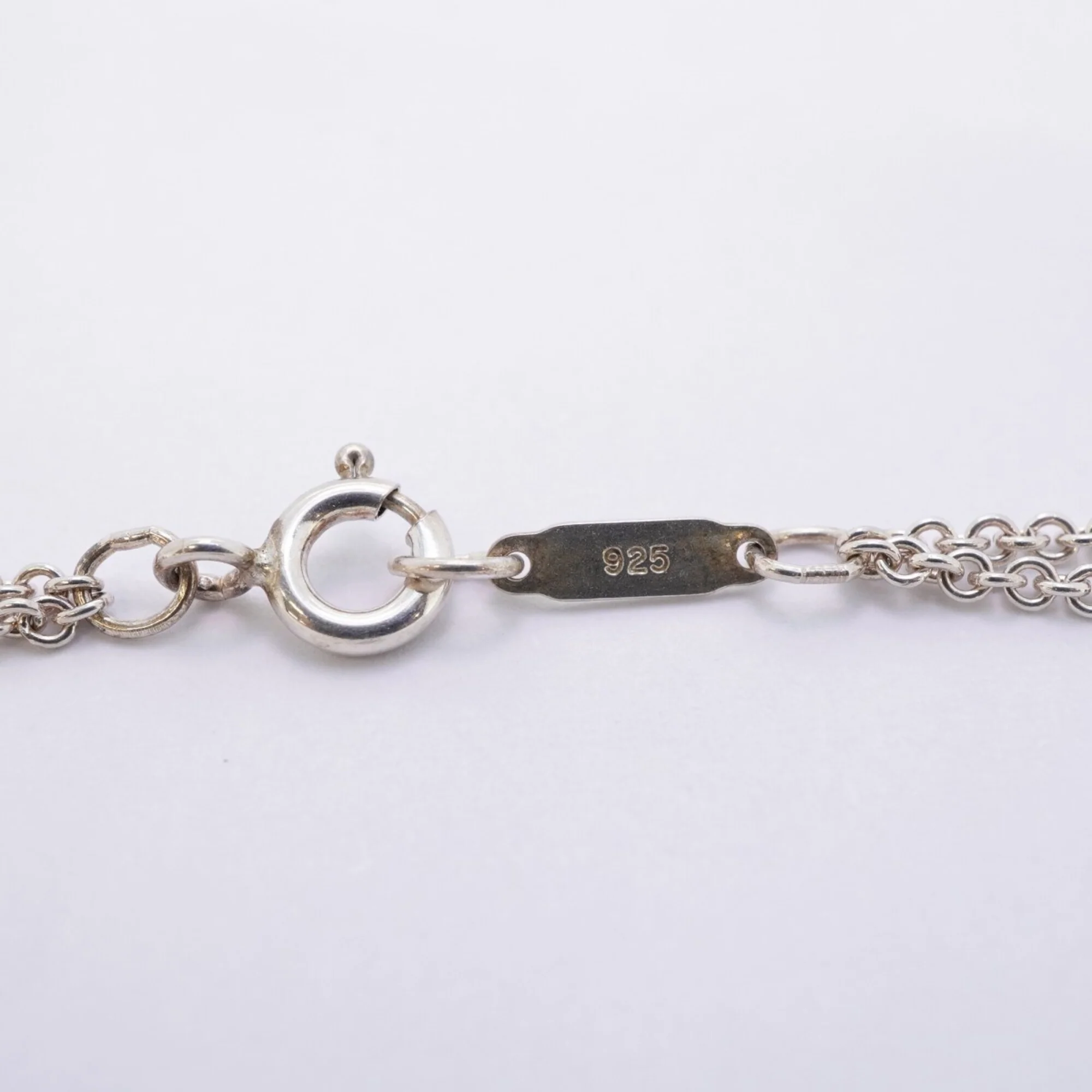 Infinity Double Chain Pendant Necklace Sterling Silver - Image 5