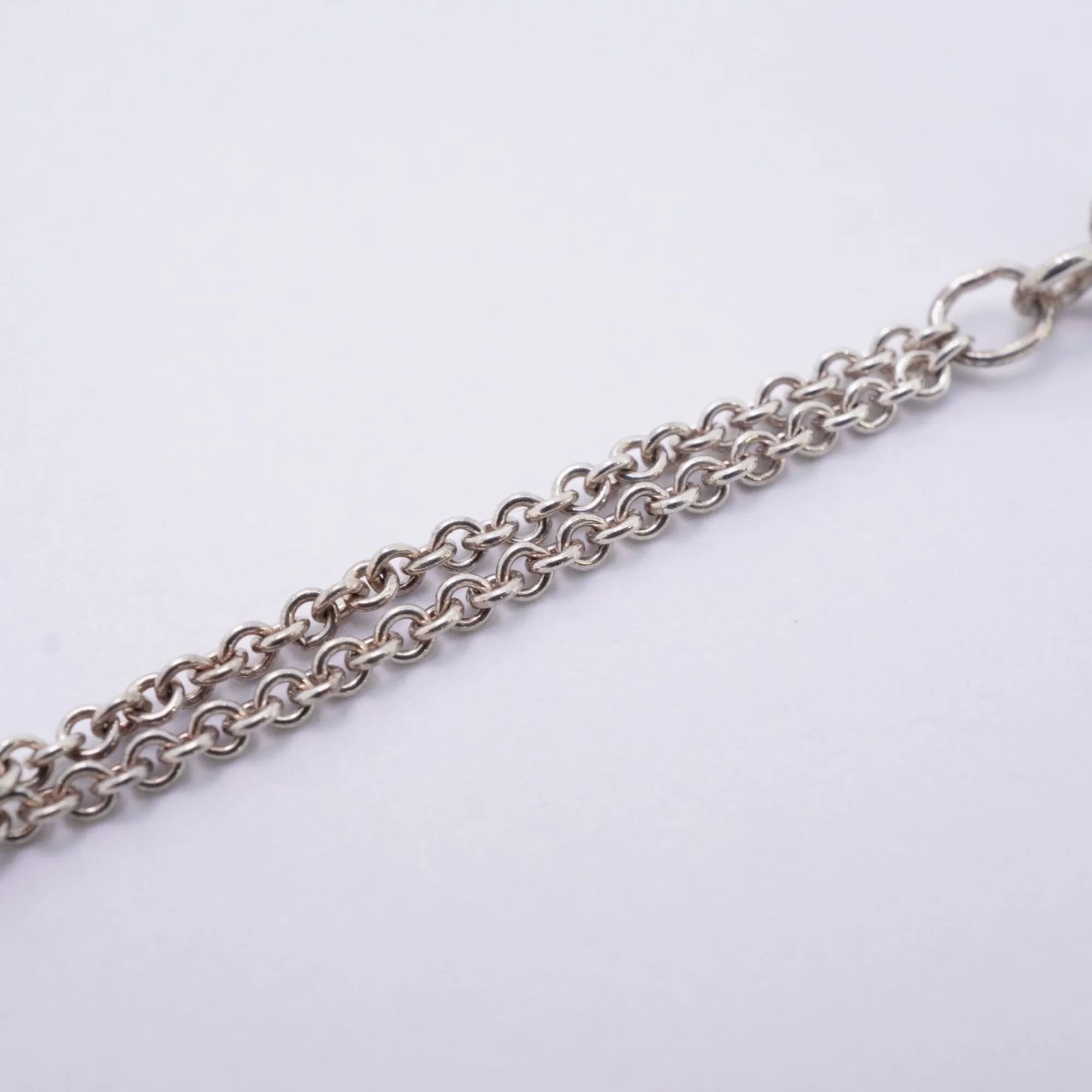 Infinity Double Chain Pendant Necklace Sterling Silver - Image 8