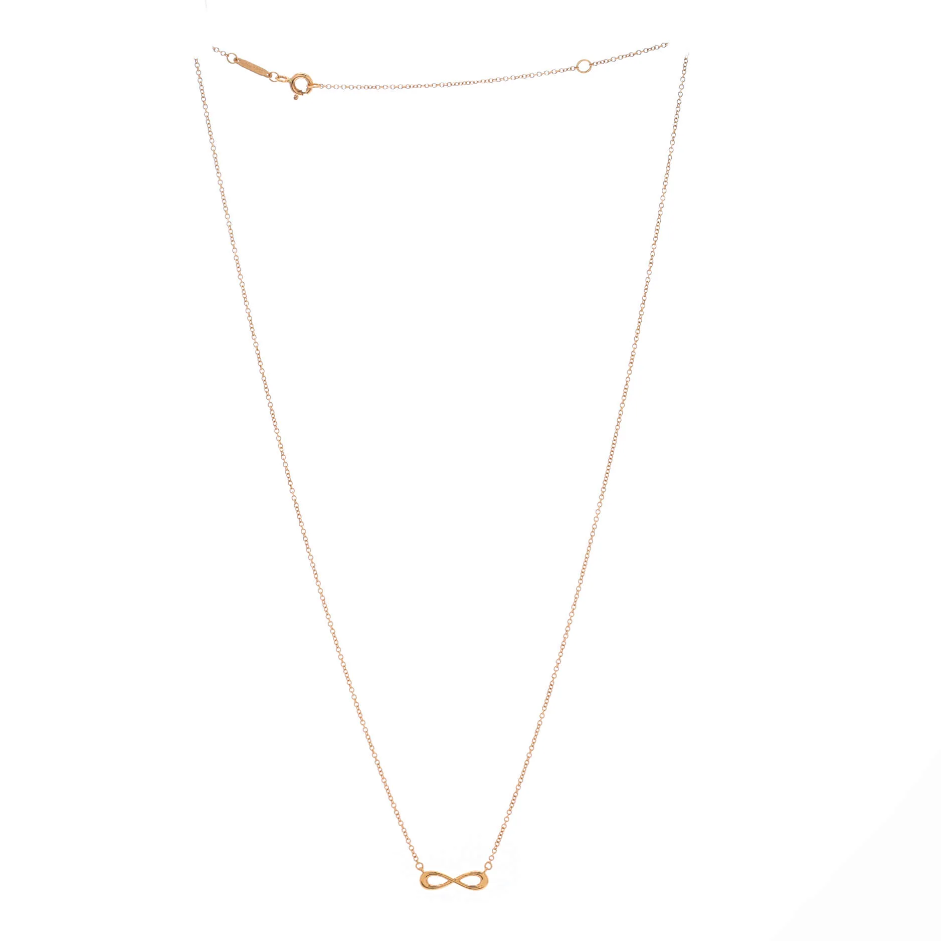 Infinity Pendant Necklace 18K Rose Gold - Image 2