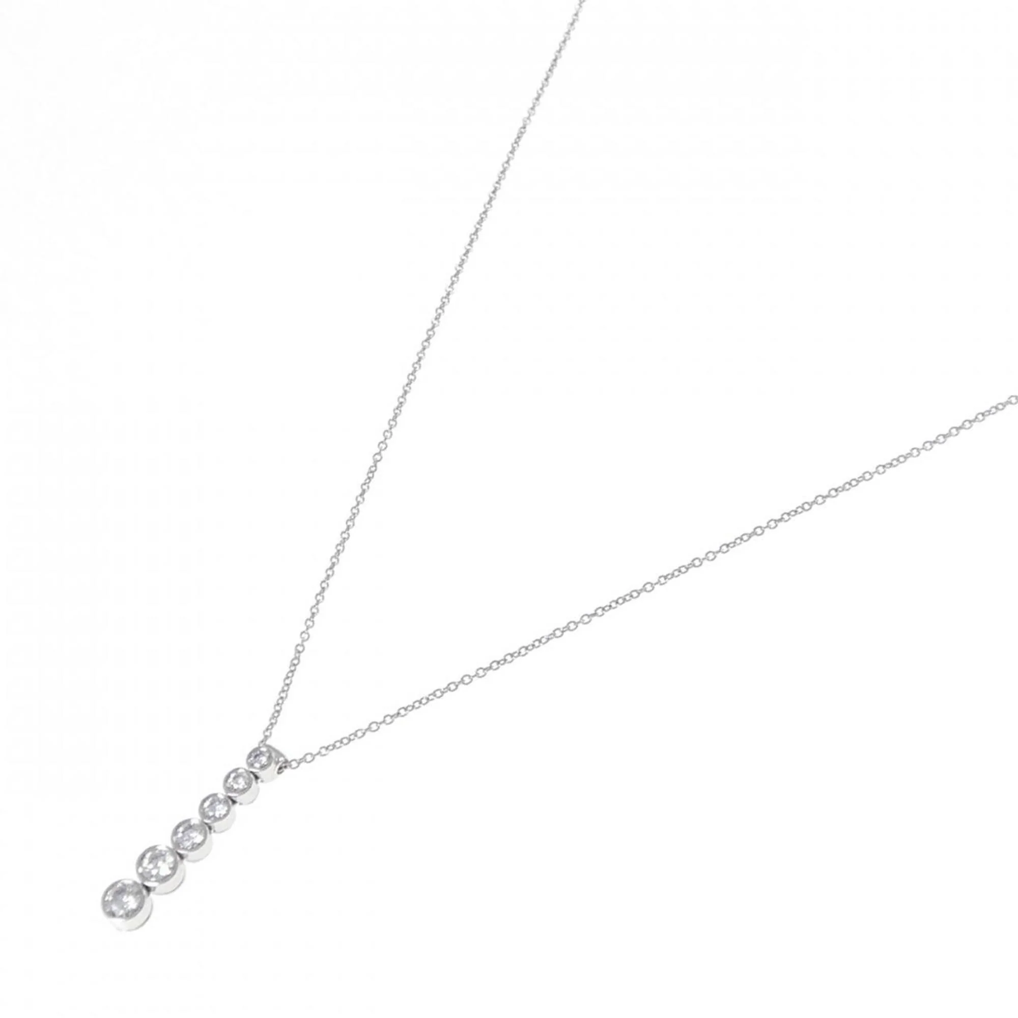 Jazz Graduated Drop Pendant Necklace with Diamond - Image 2