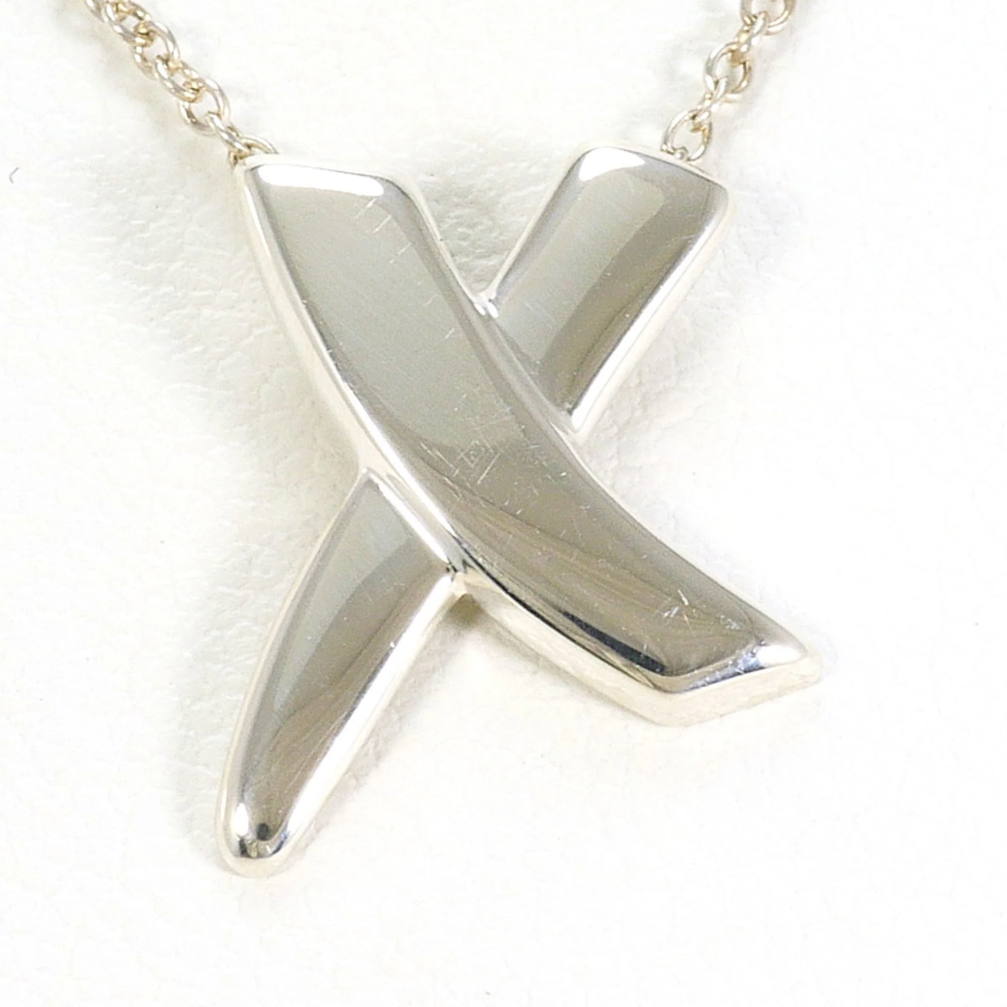 Kiss Pendant Necklace Sterling Silver