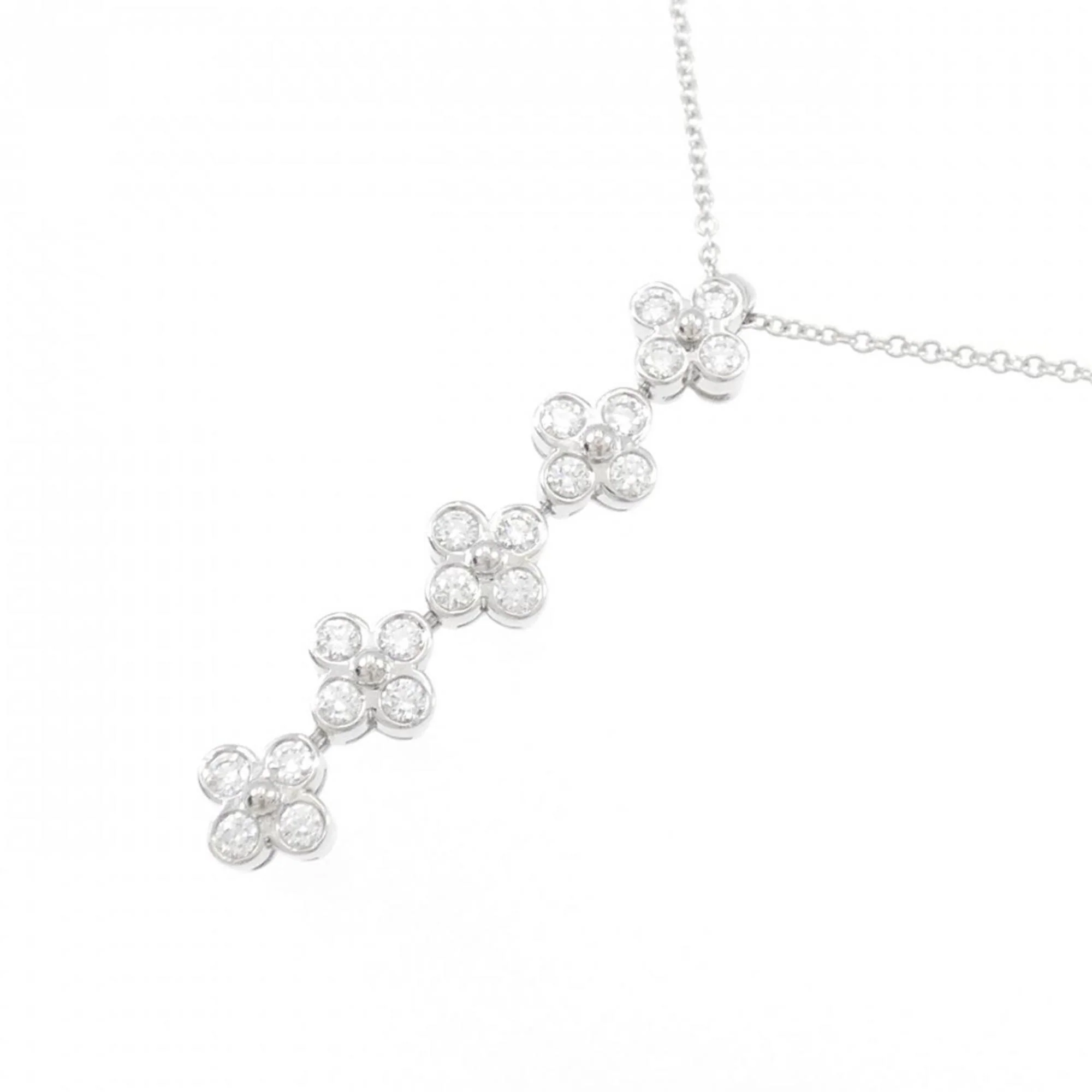 Lace Pendant Necklace Platinum - Image 3