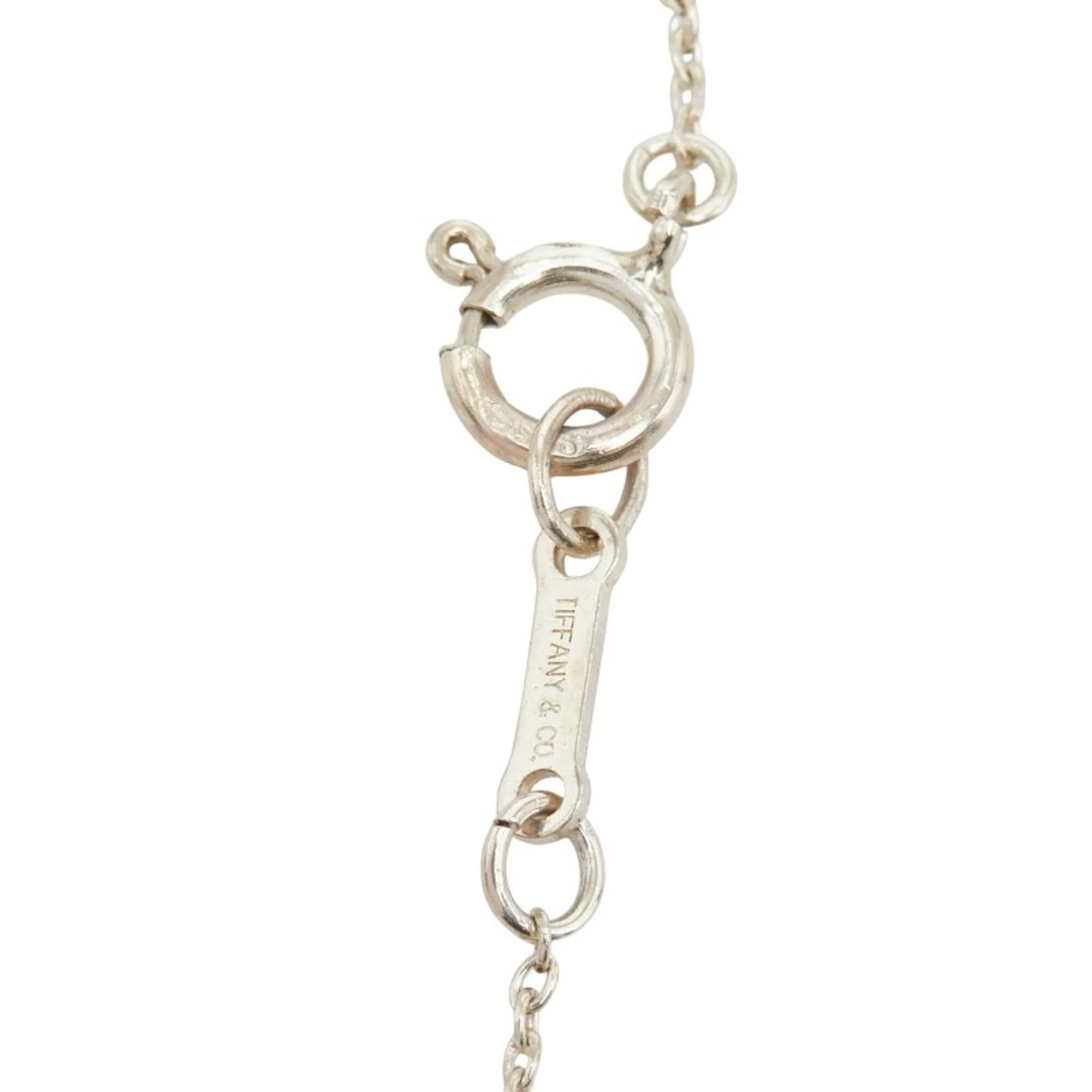 Leaf Motif Pendant Necklace Sterling Silver - Image 6