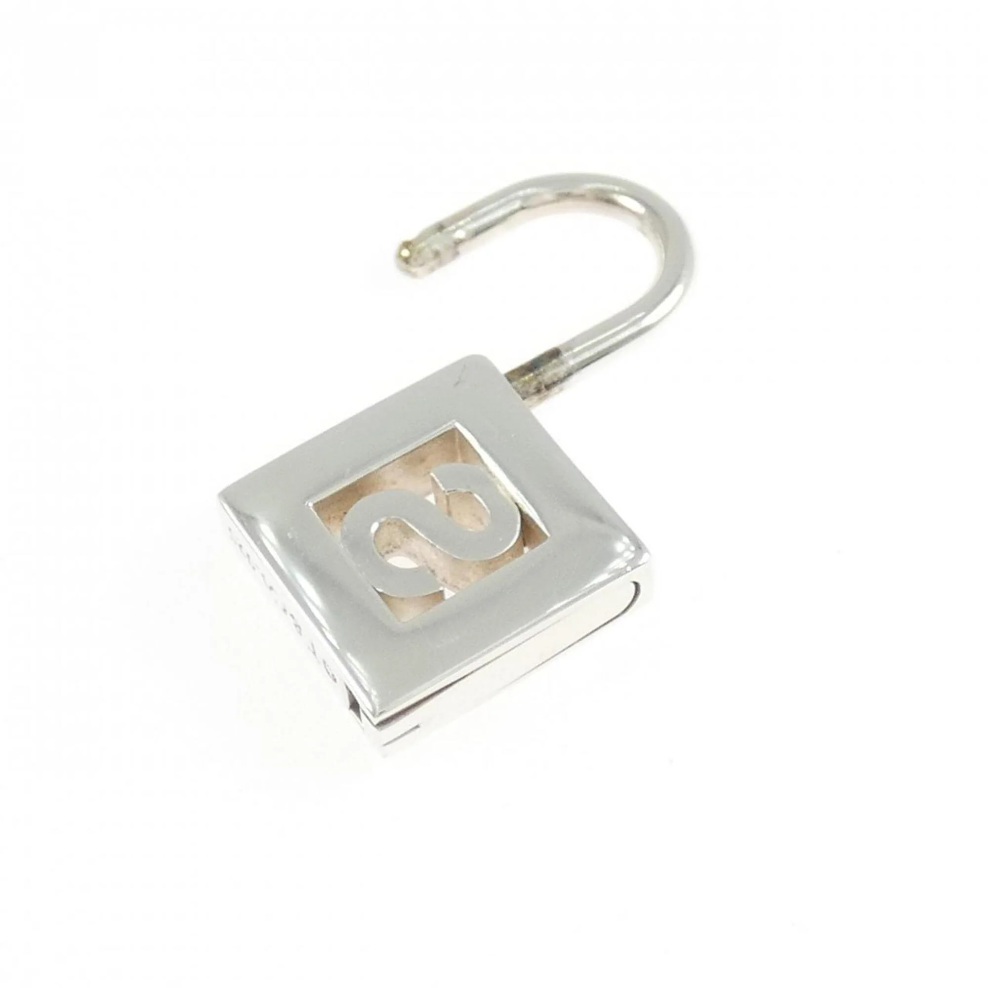 Lock Charm Pendant Sterling Silver - Image 2