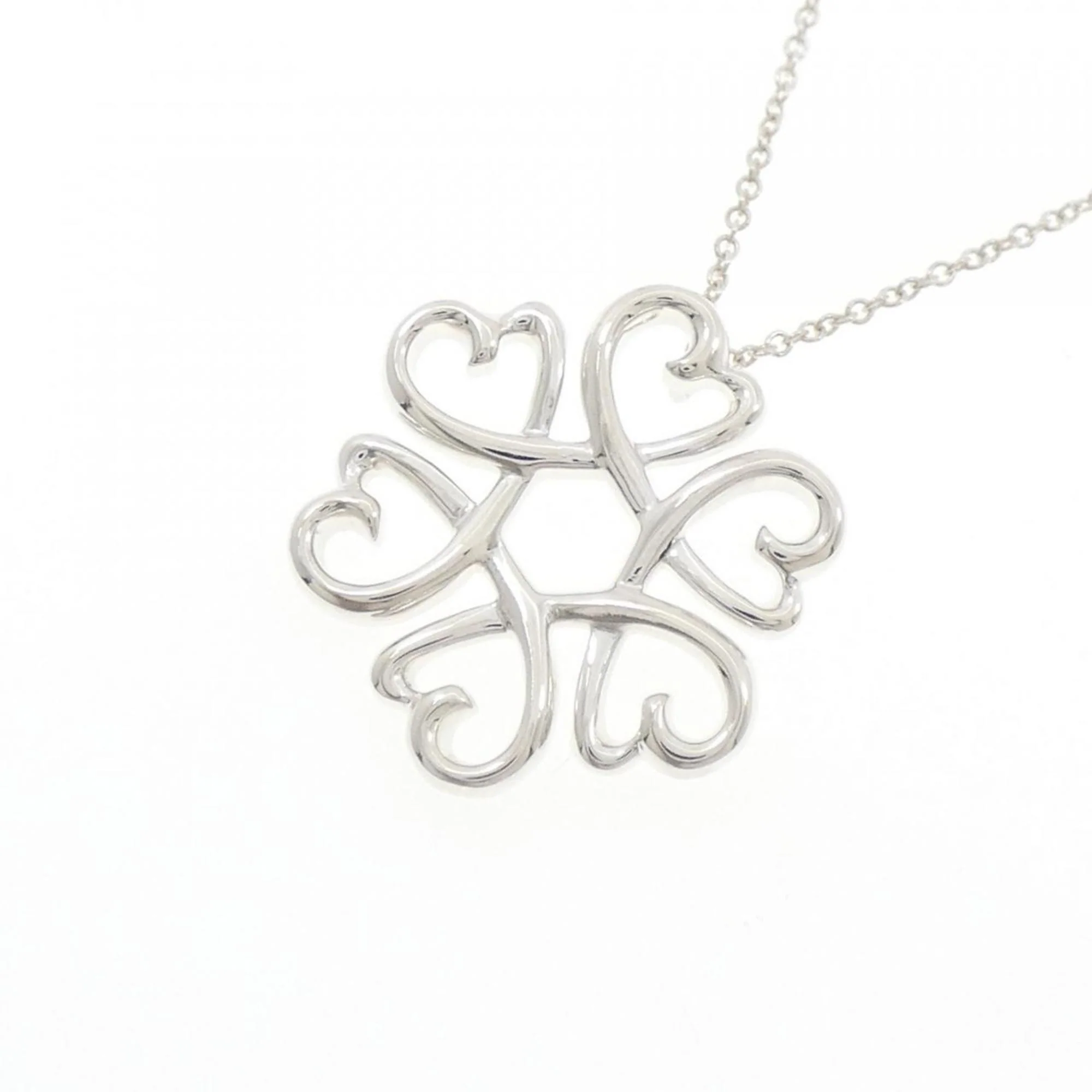 Loving Heart Medallion Pendant Necklace Sterling Silver - Image 3