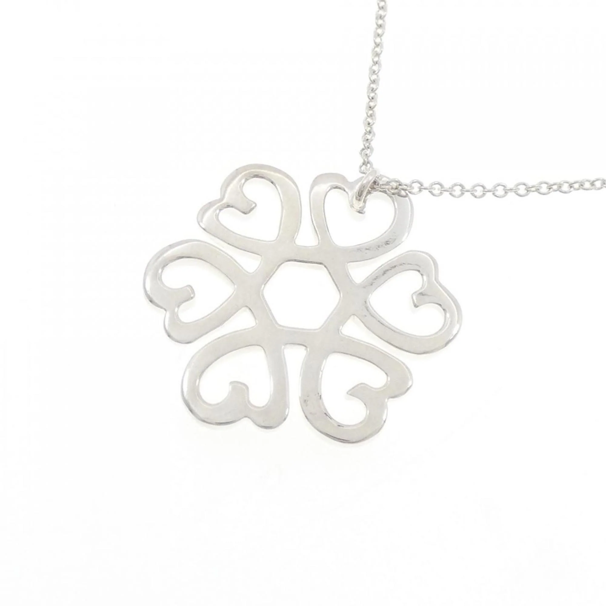 Loving Heart Medallion Pendant Necklace Sterling Silver - Image 4